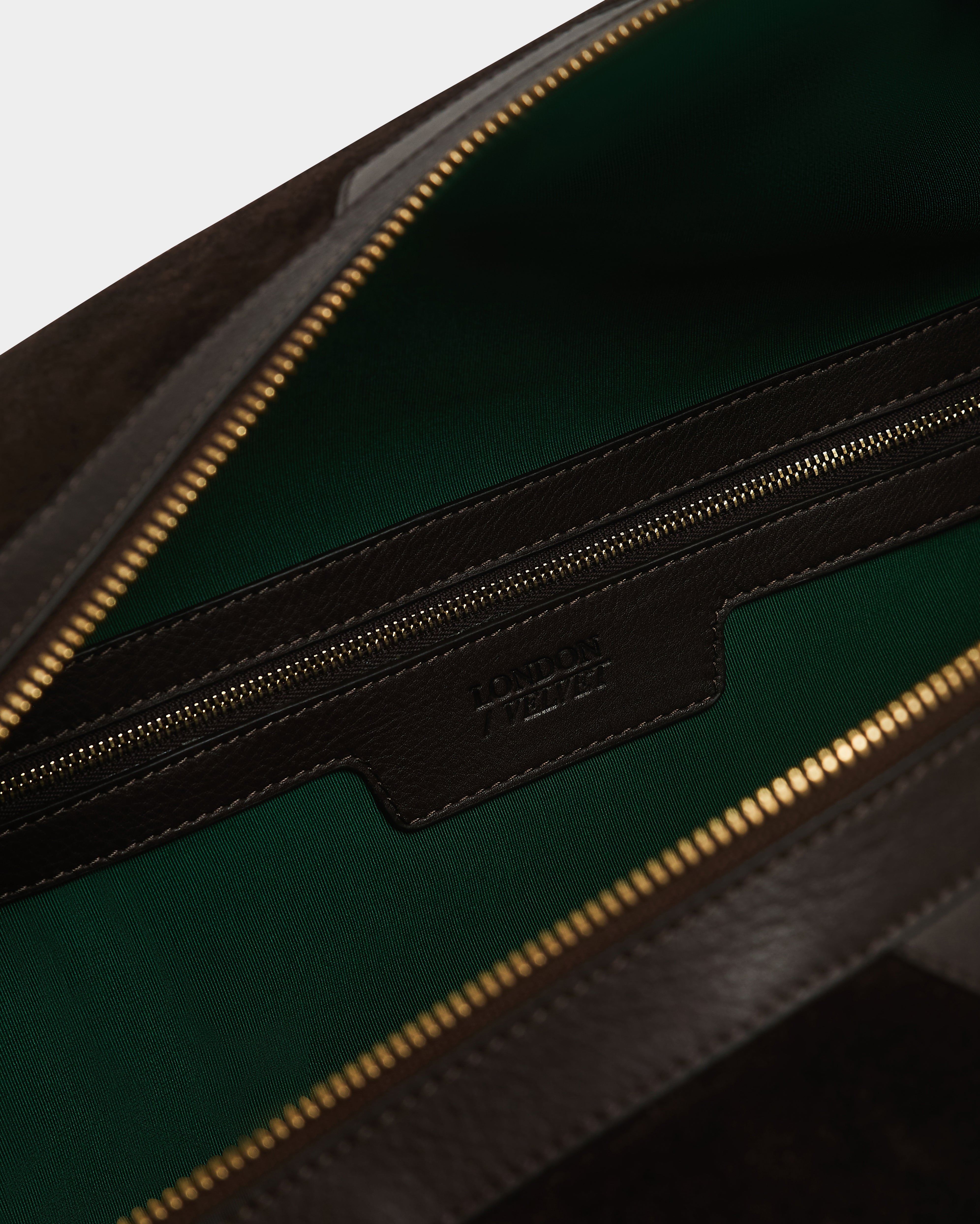 The Suede Weekend Bag, Chocolate