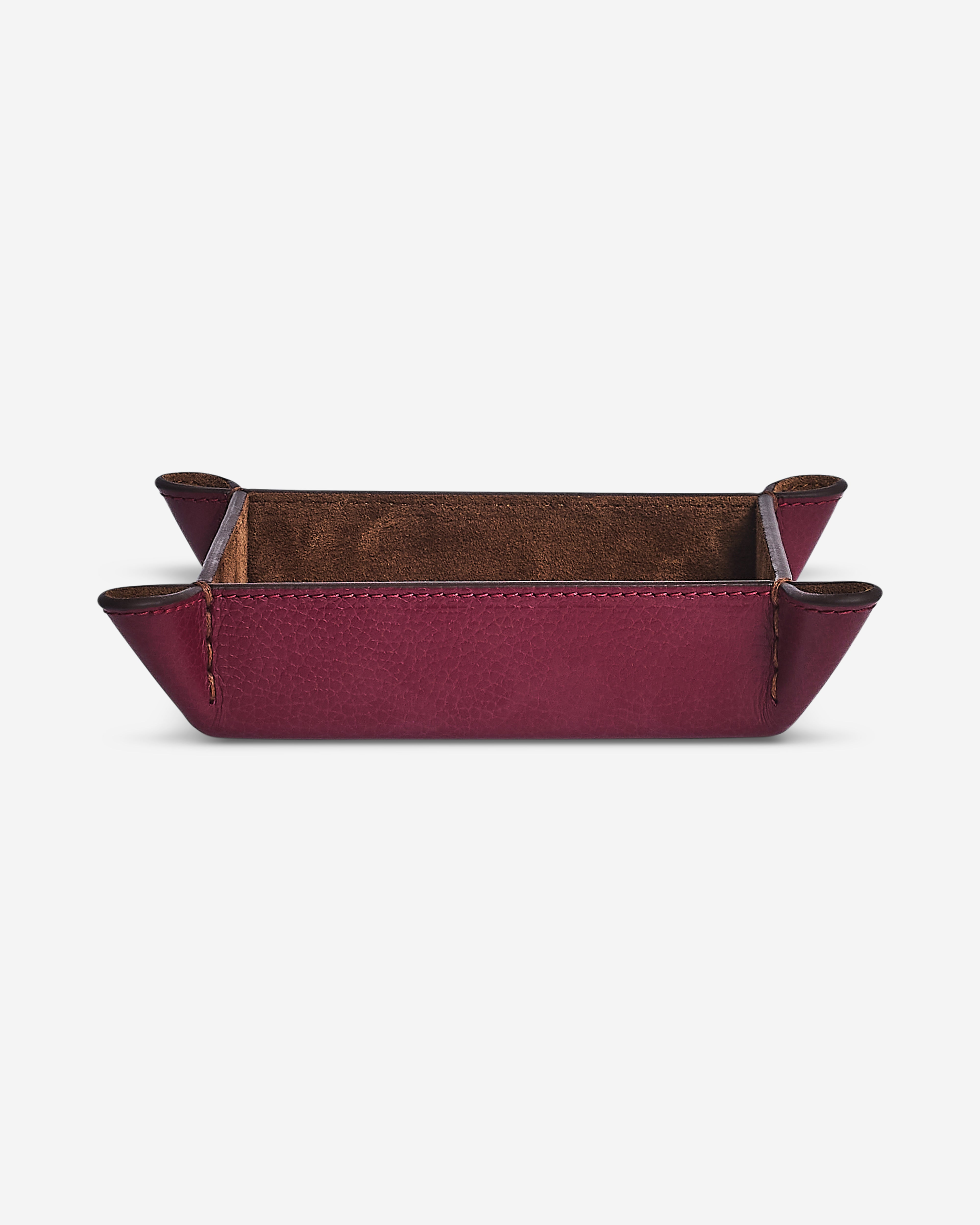 The Small Tidy Tray, Burgundy & Chocolate