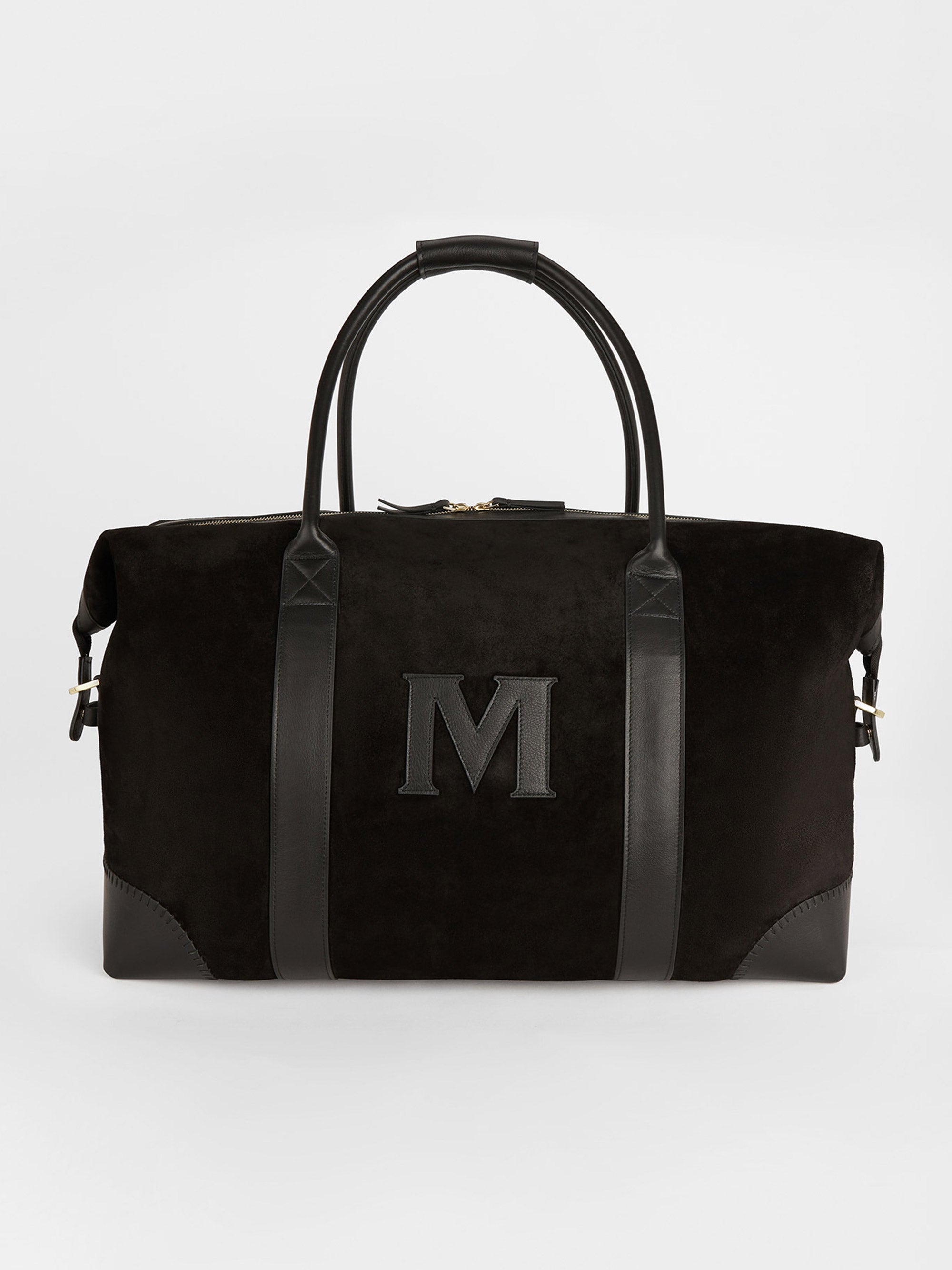 The Suede Weekender: Black