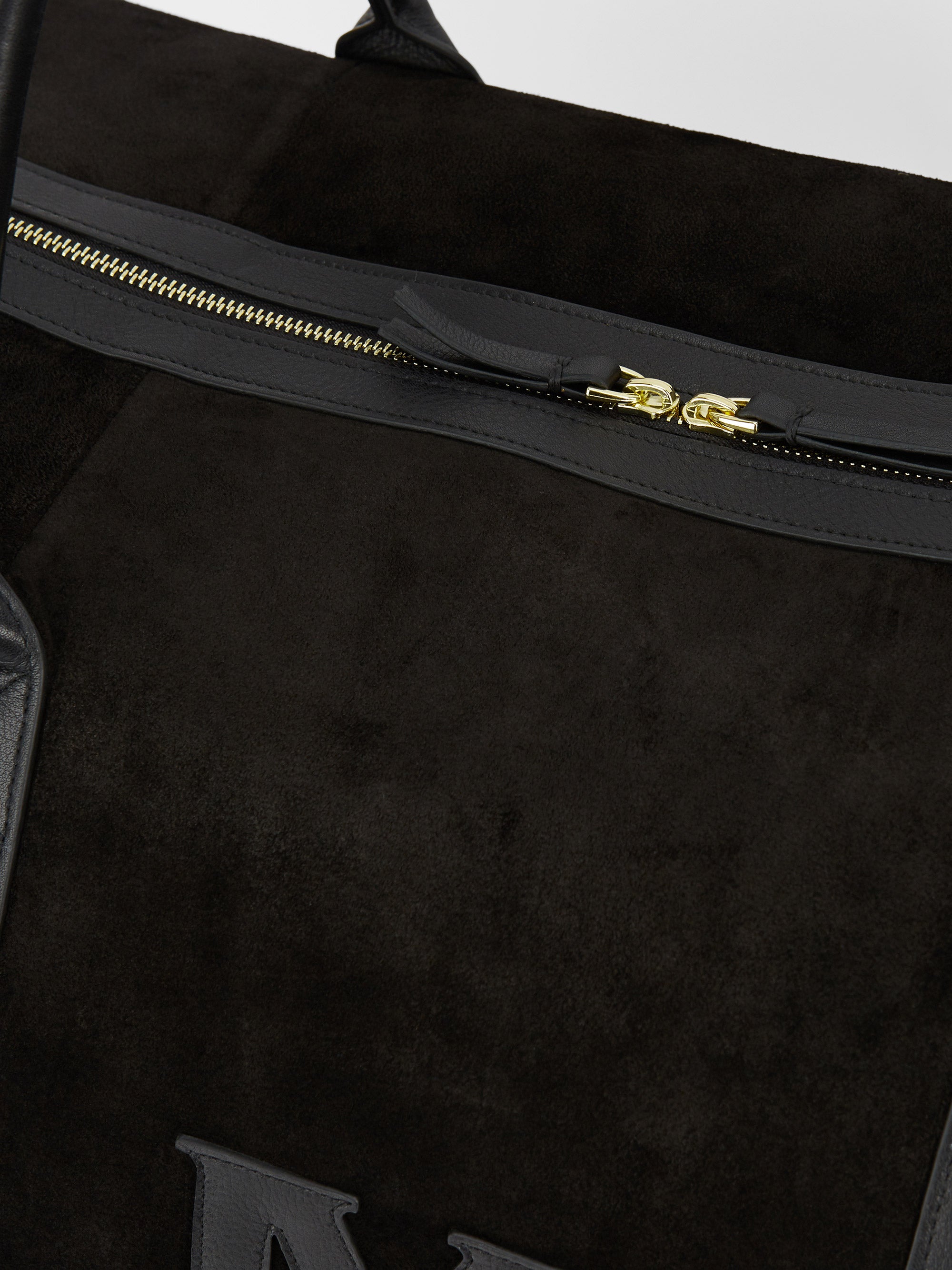 The Suede Weekender: Black