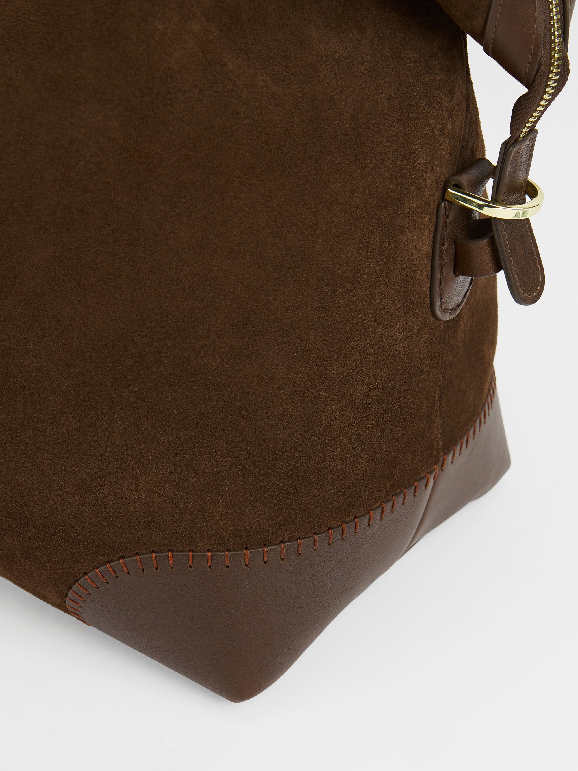 The Suede Weekend Bag, Chocolate