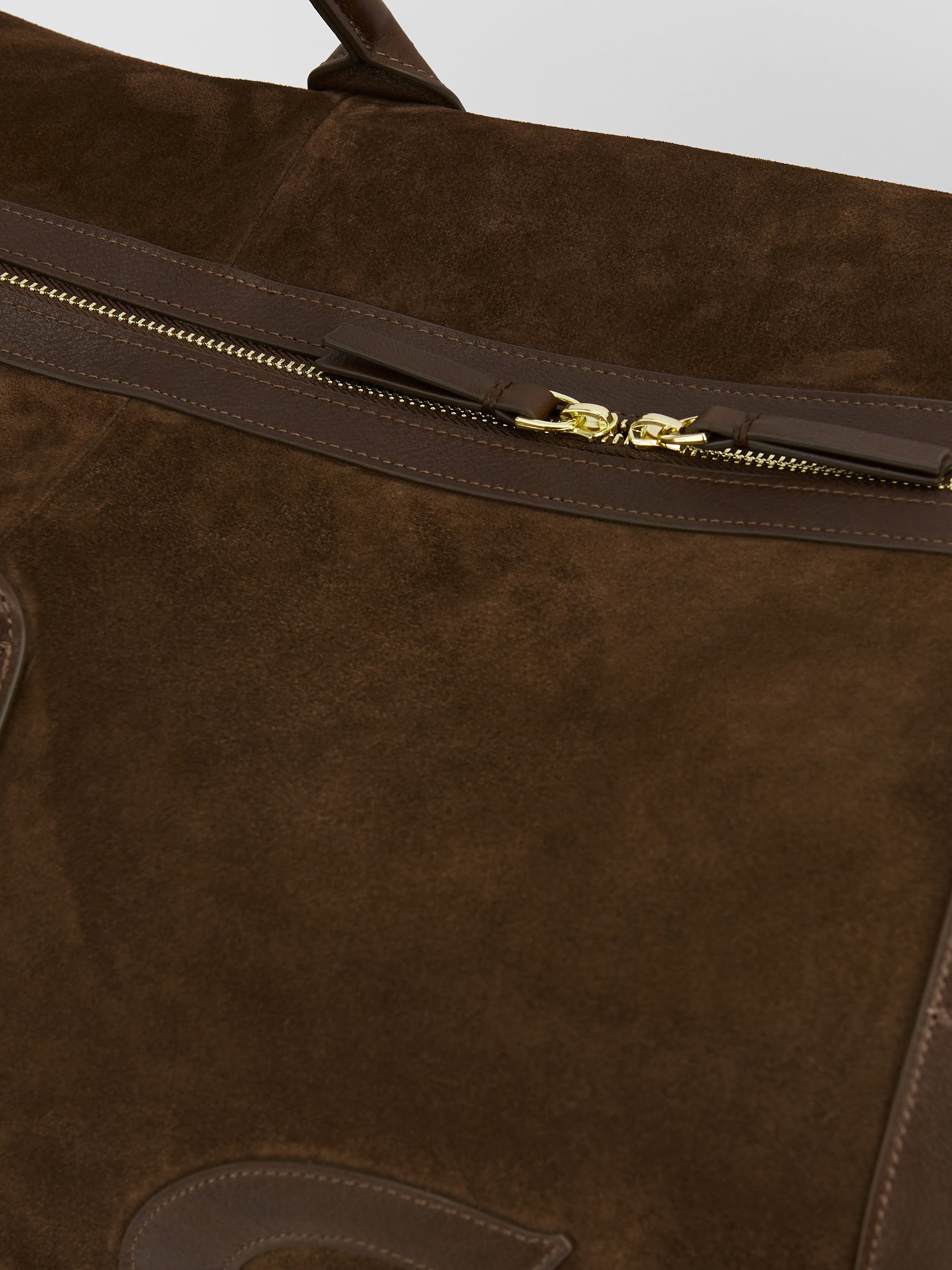 The Suede Weekend Bag, Chocolate