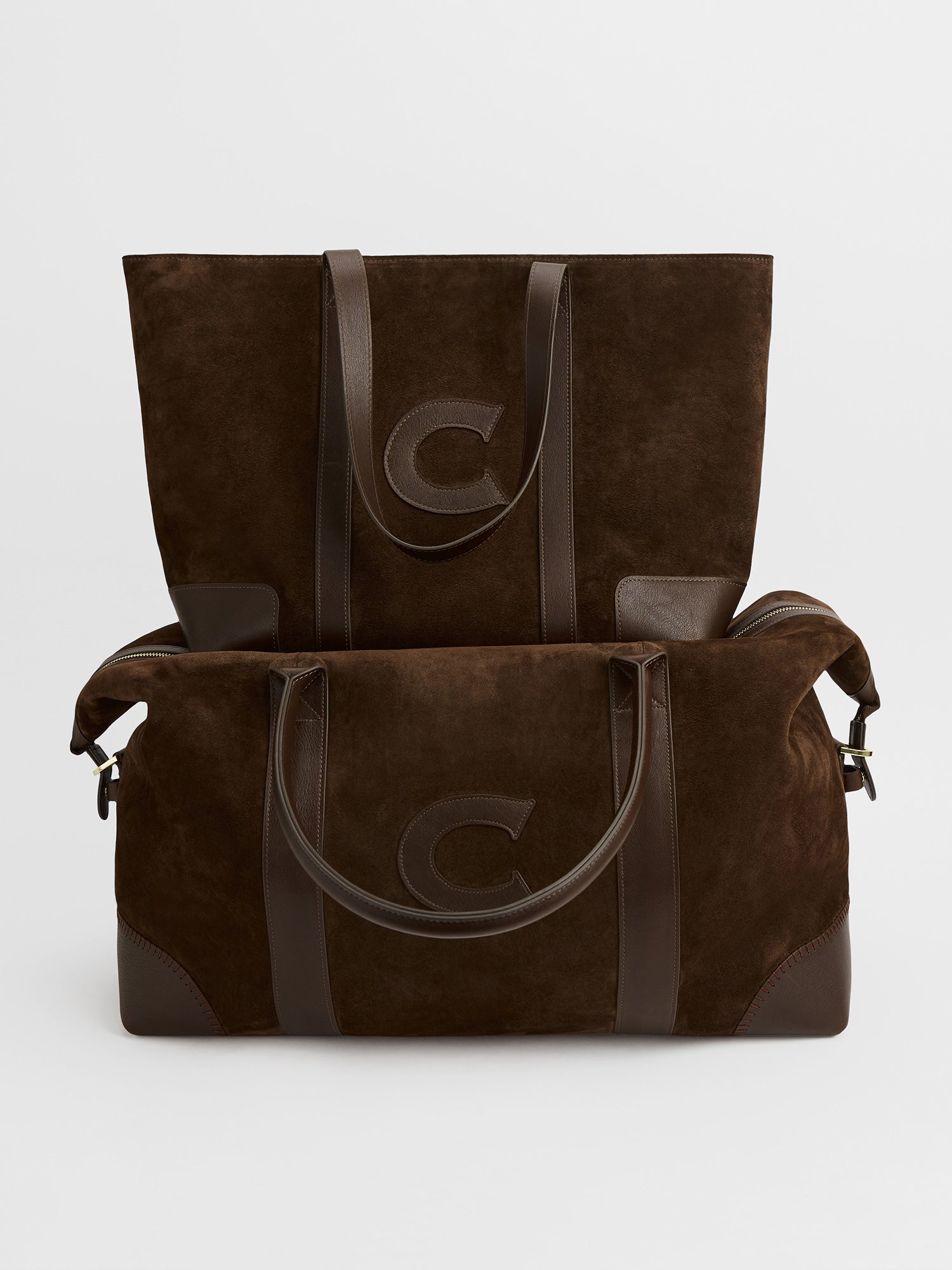 The Suede Weekend Bag, Chocolate