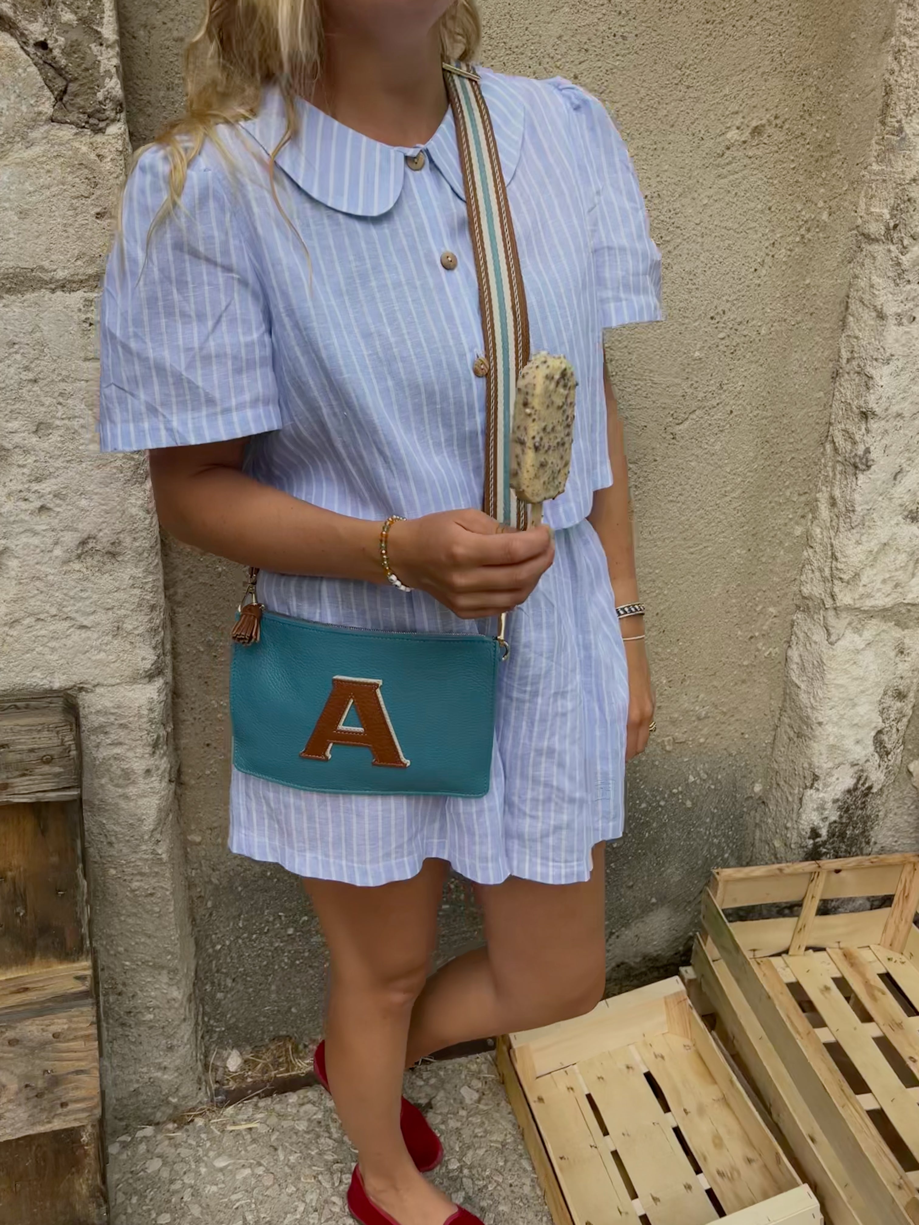 The Alphabet Clutch, Tropicana Teal