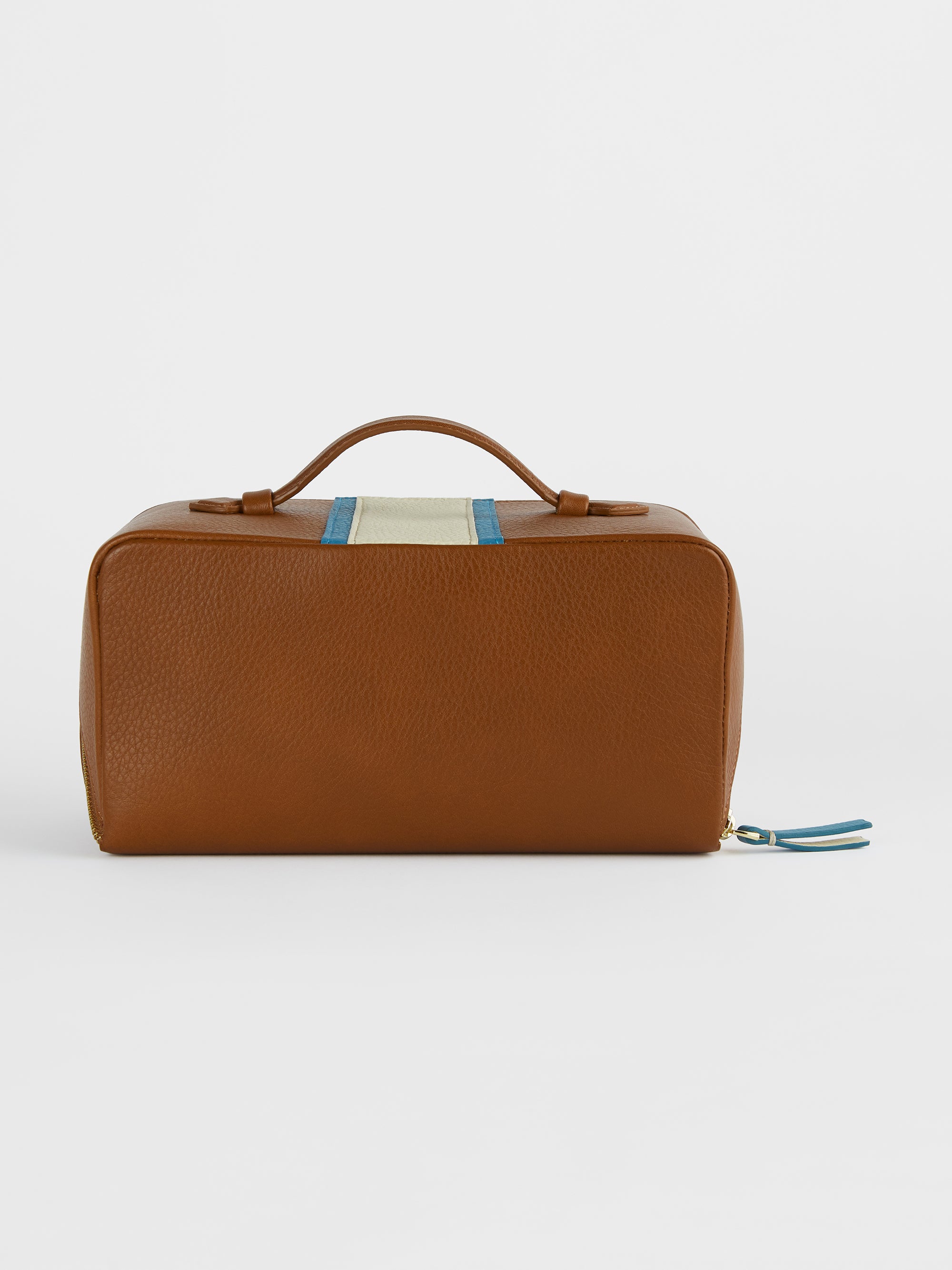 The Washbag, Tan & Teal