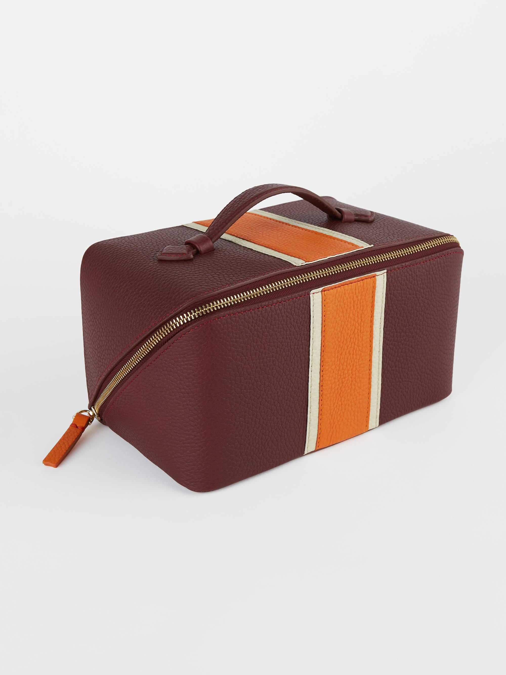 The Washbag, Burgundy & Orange