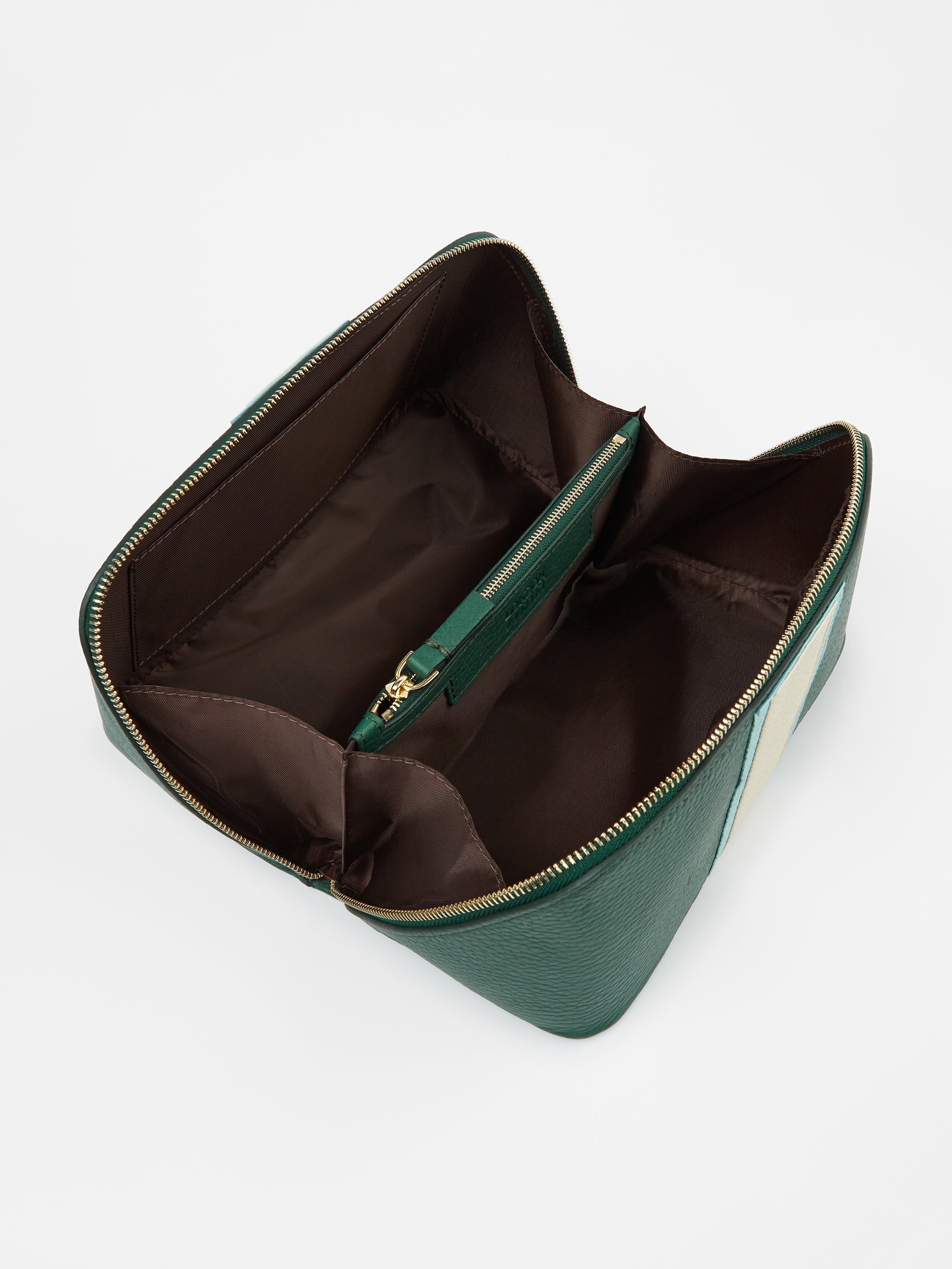 The Washbag, Dark Green & Teal