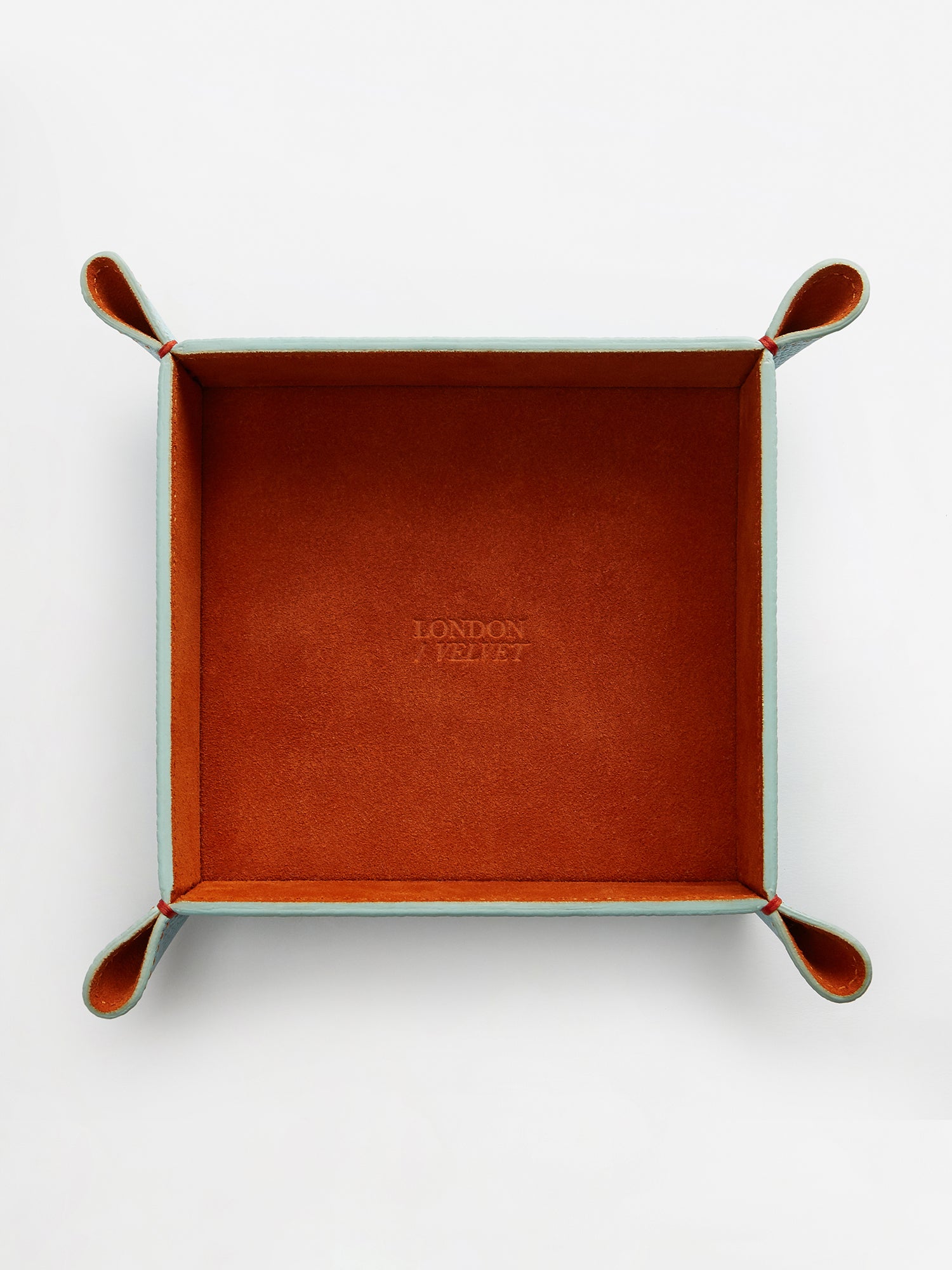 The Small Tidy Tray, Light Blue & Orange