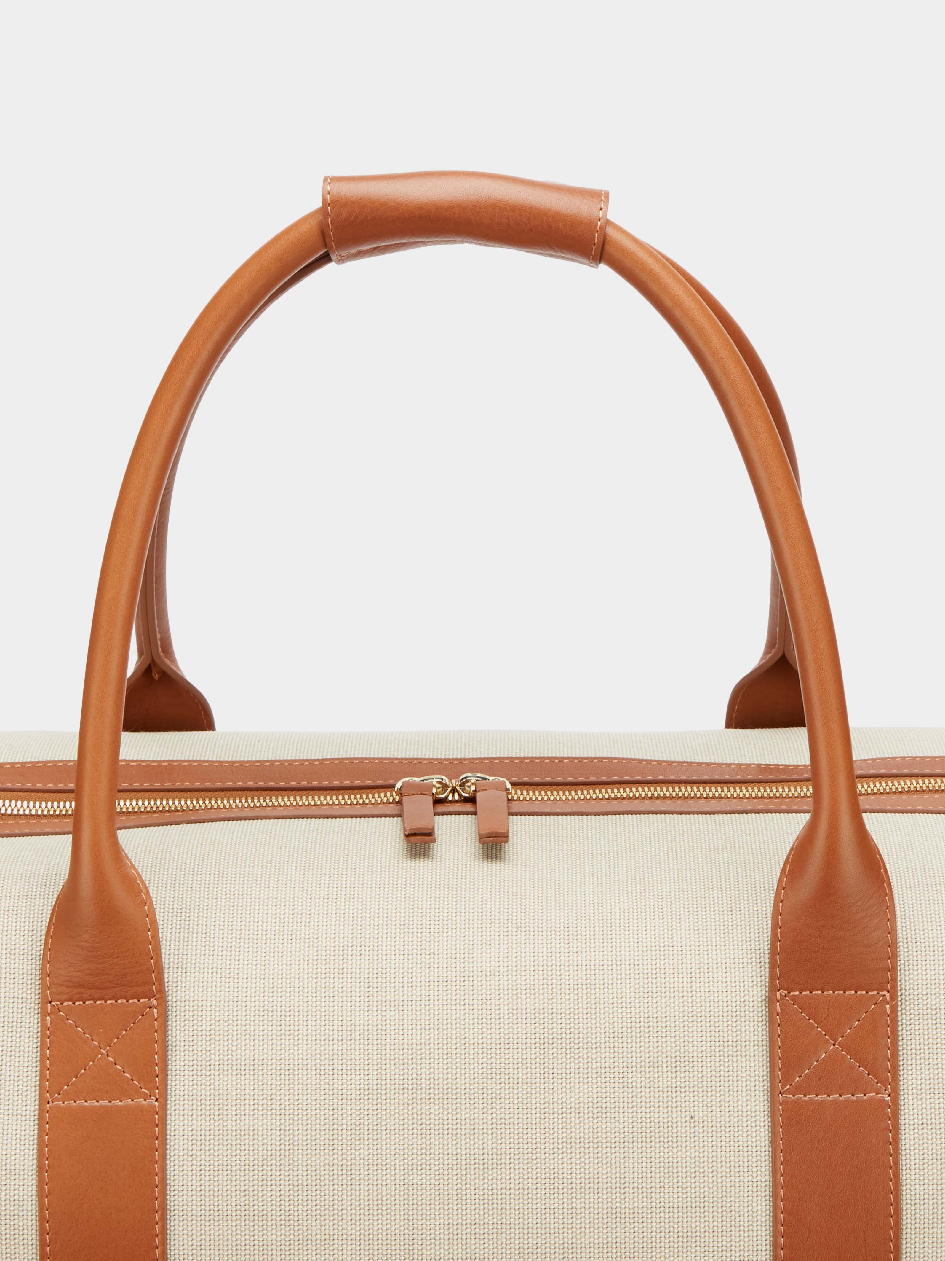 The Weekend Bag, Cream & Cornflower Blue