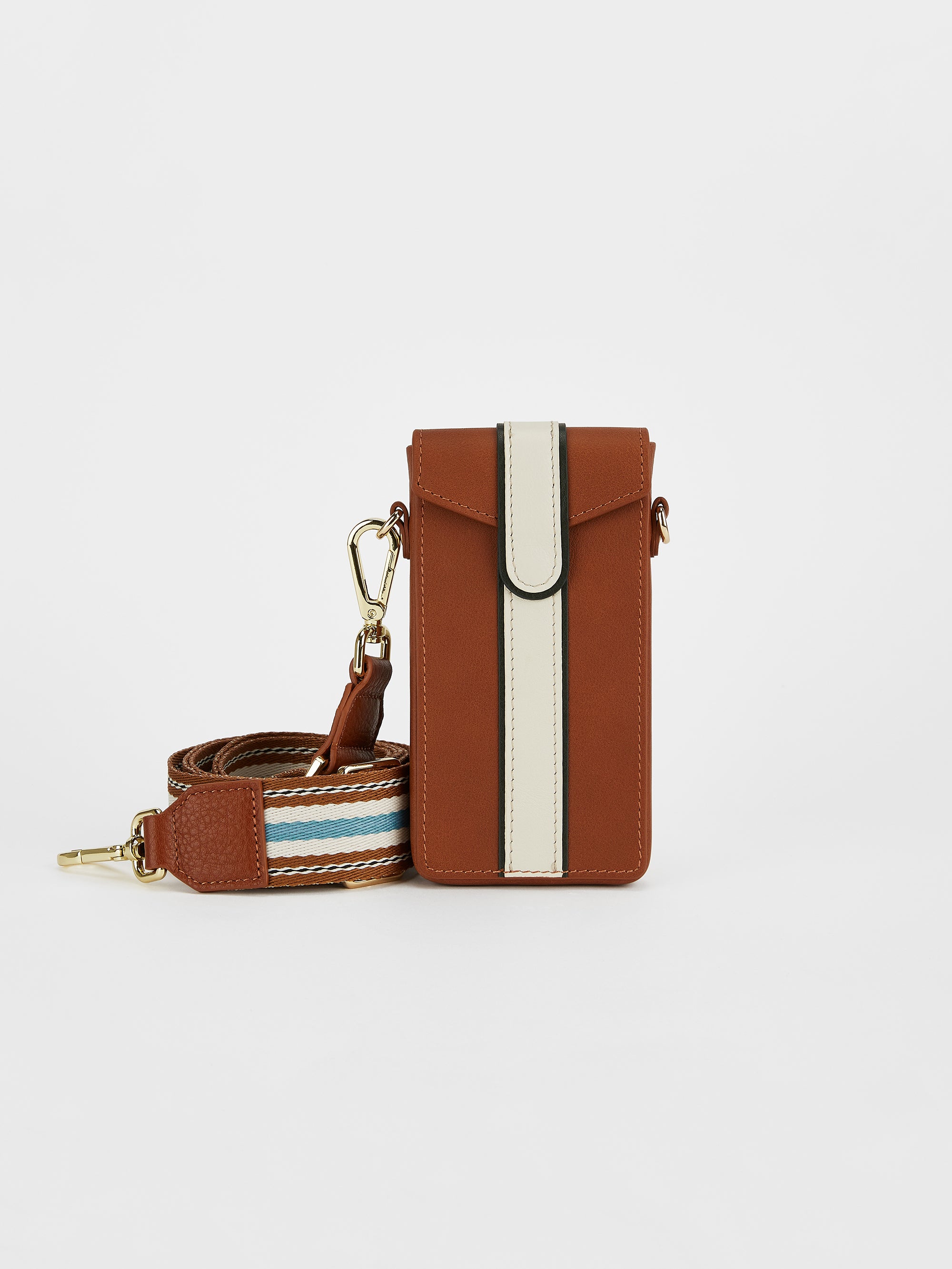 The Phone Pouch, Tan & Forest