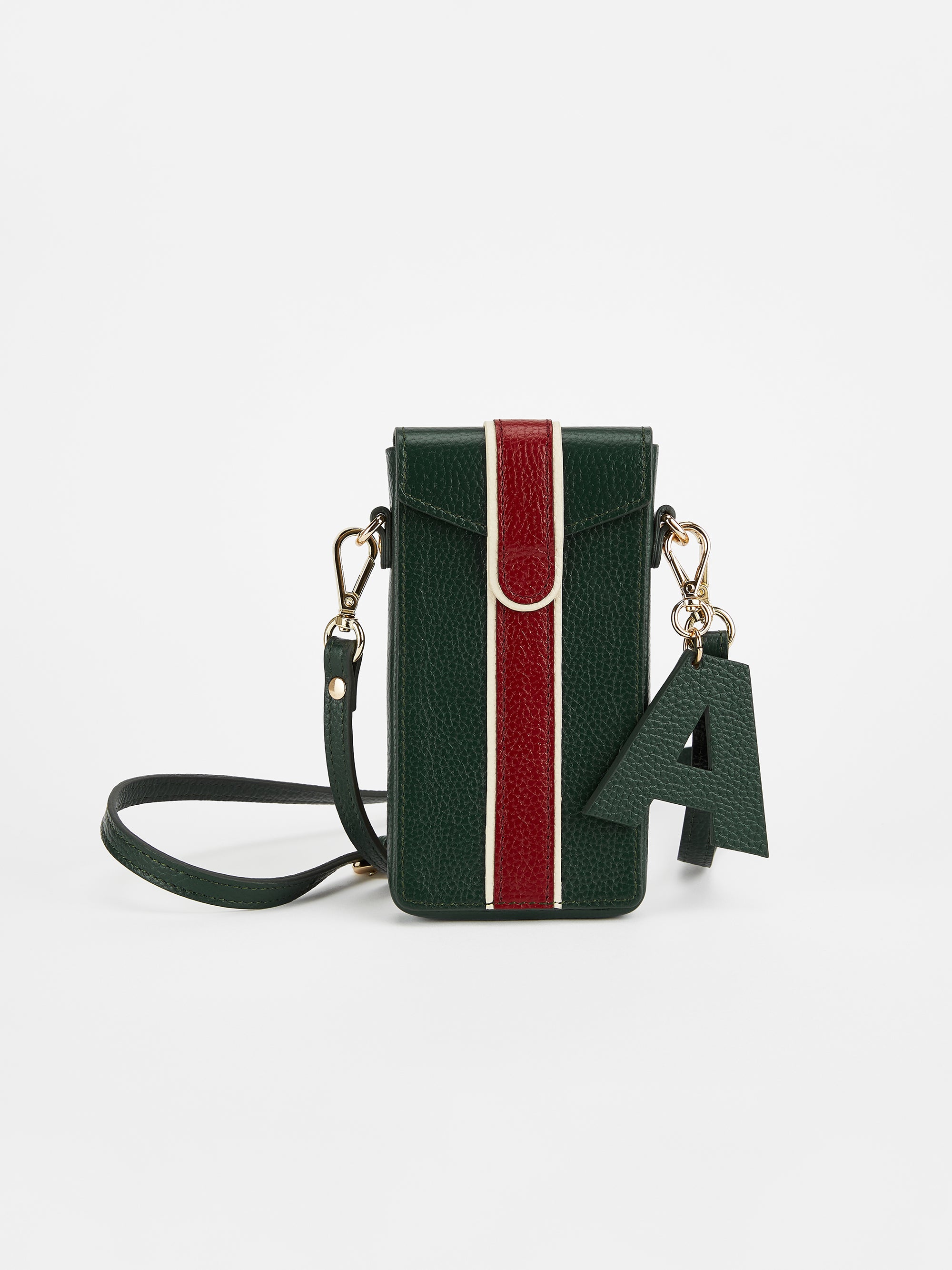 The Phone Pouch, Burgundy & Navy