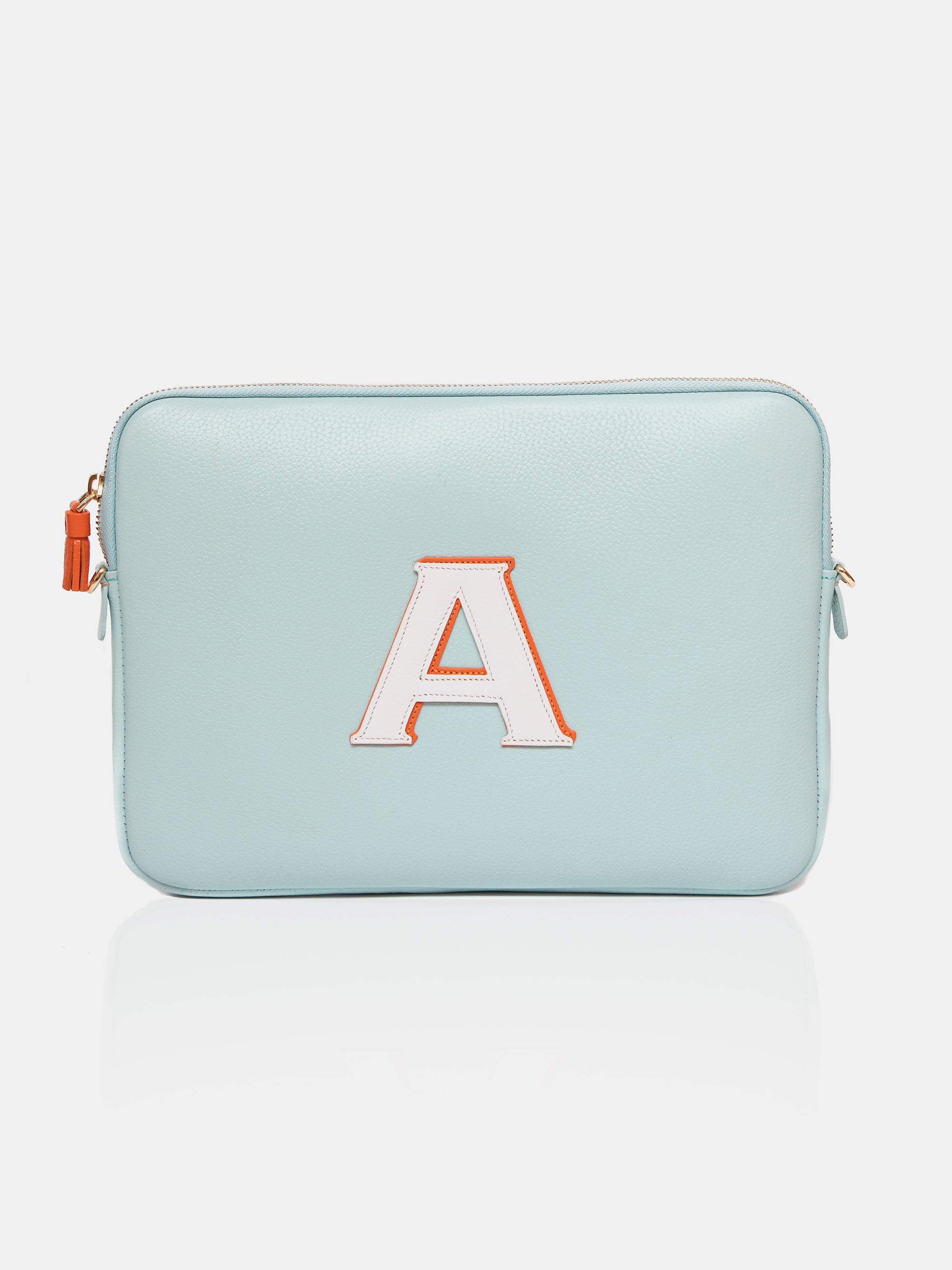 The Laptop Case, Aqua & Orange