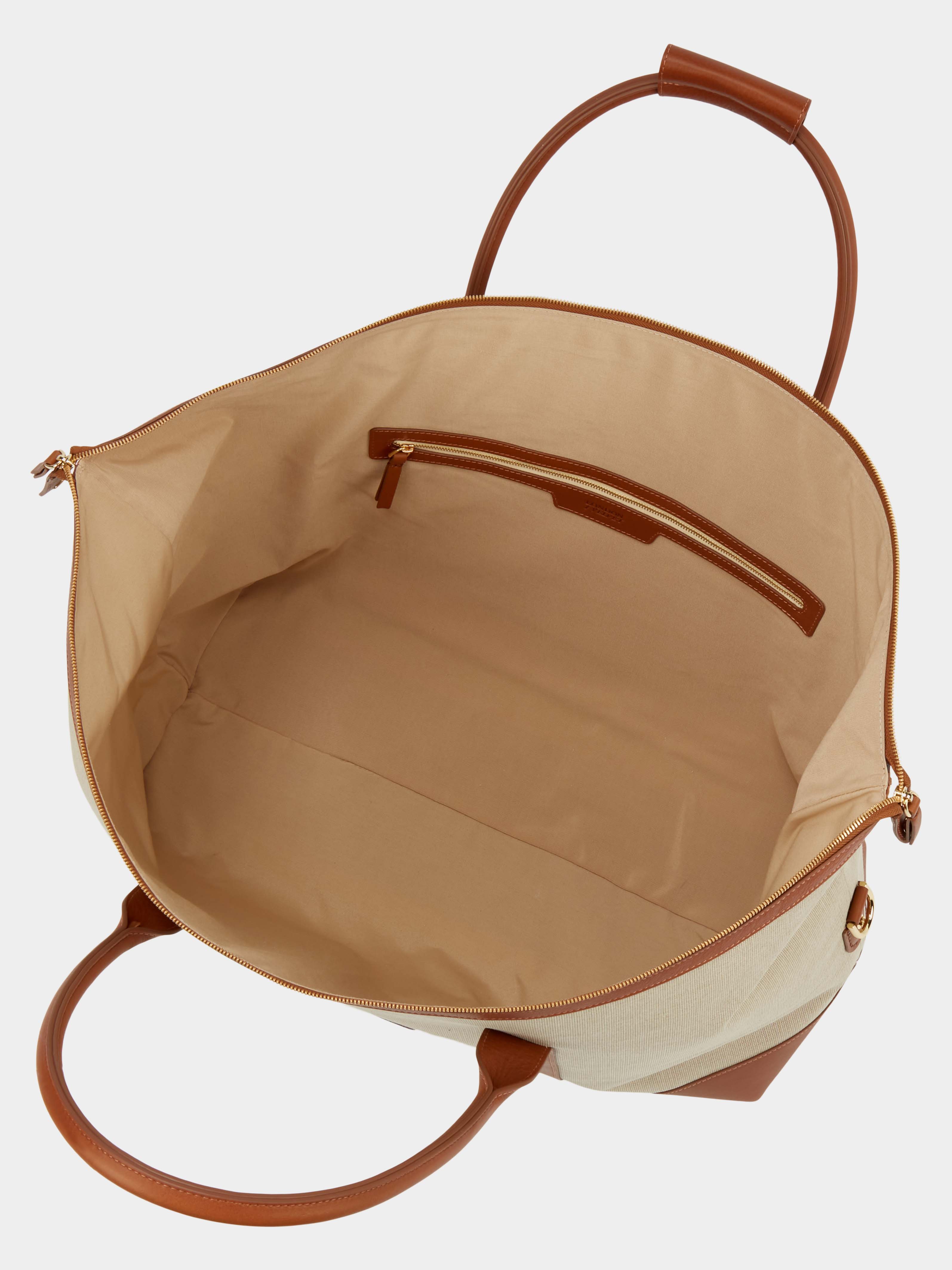 The Weekend Bag, Cream & Tan