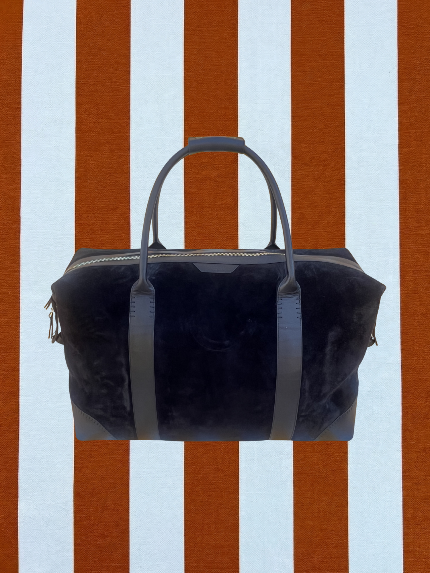 The Suede Weekender: Black