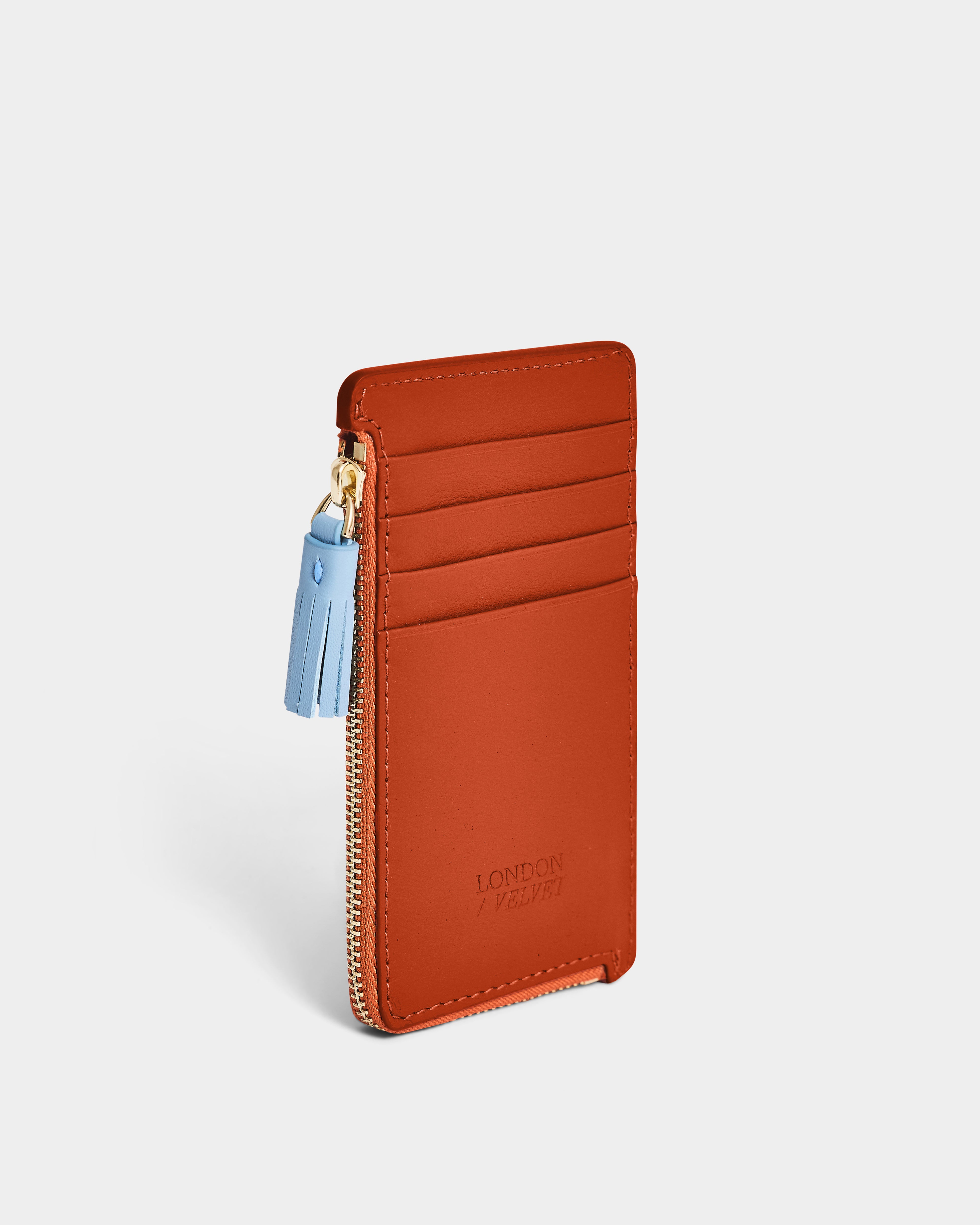 The Zip Card Case, Orange