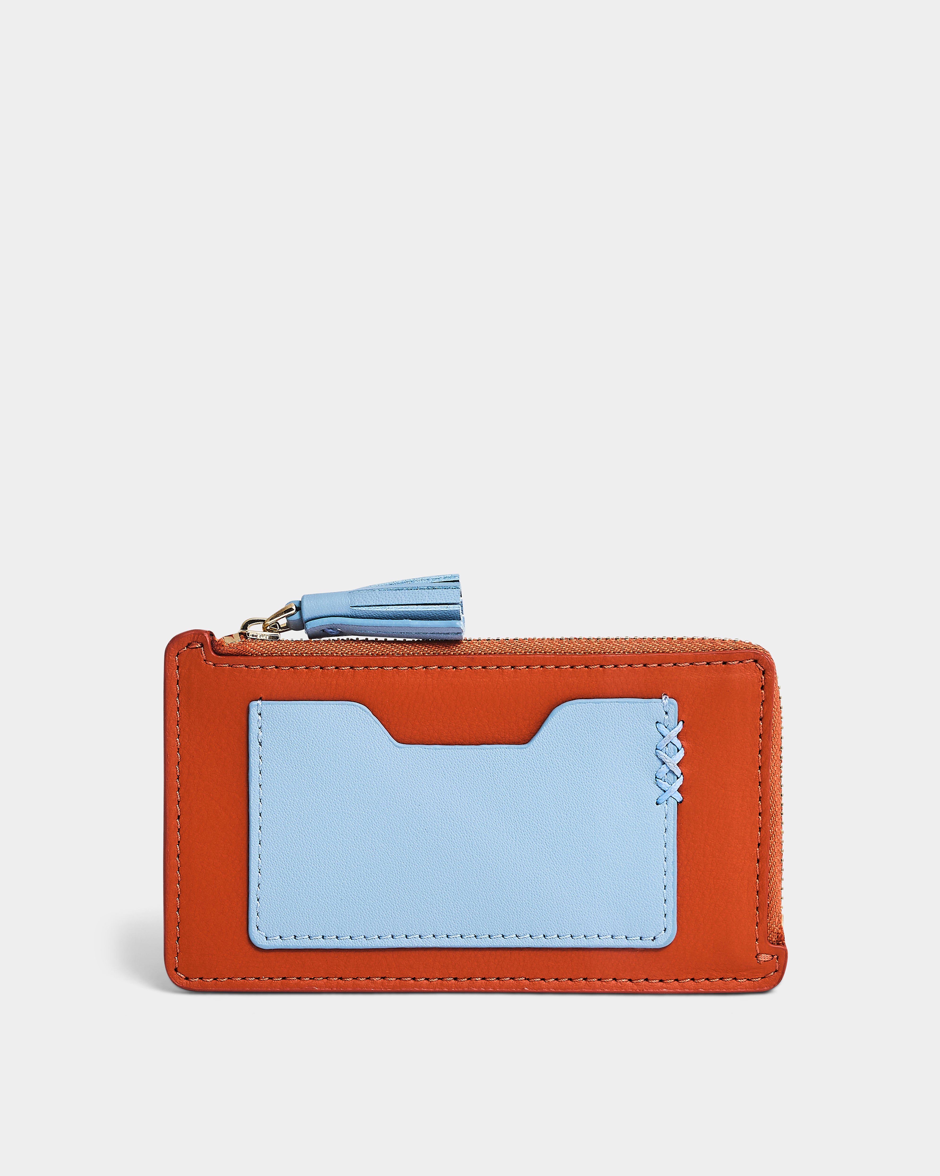 The Zip Card Case, Orange