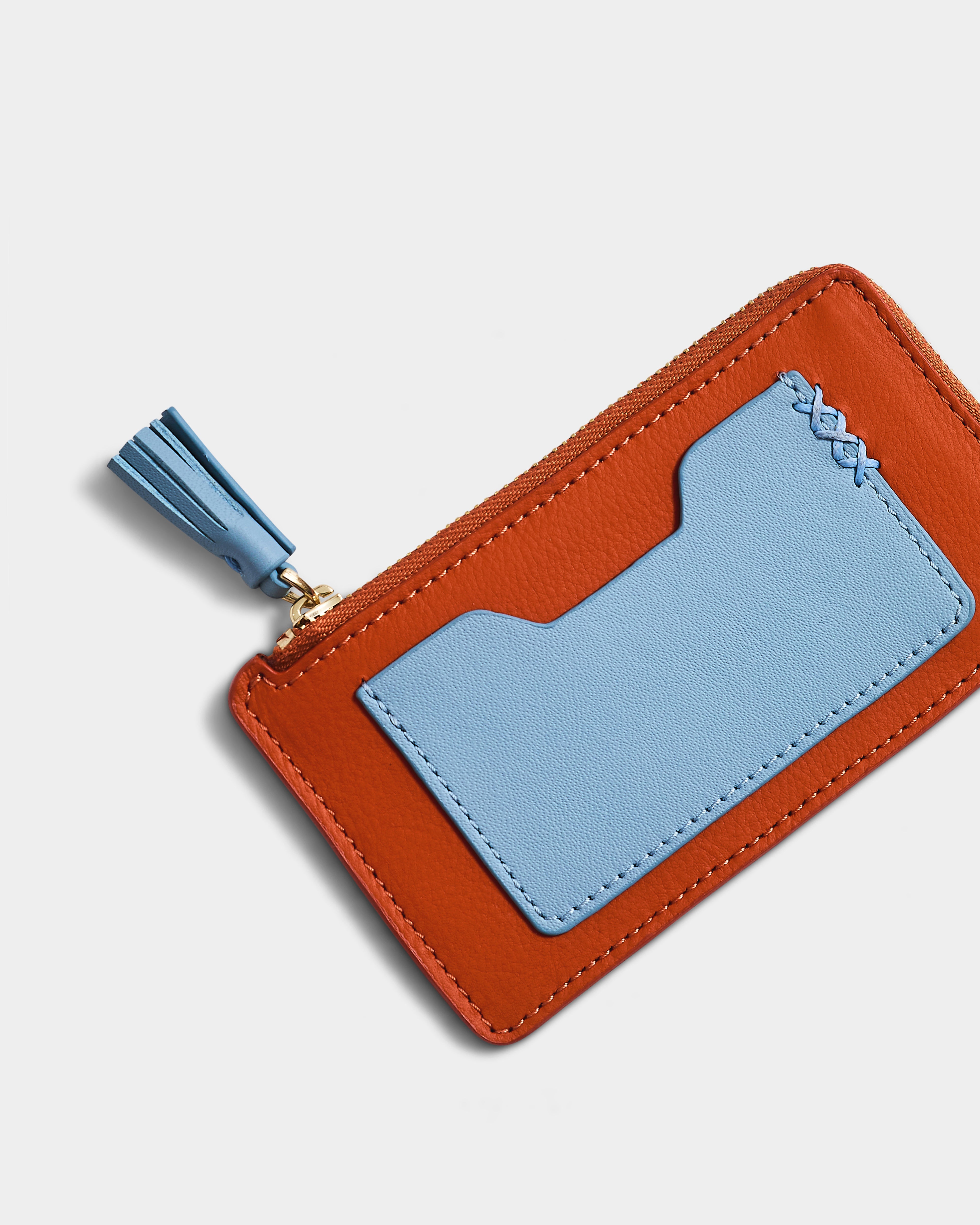 The Zip Card Case, Orange
