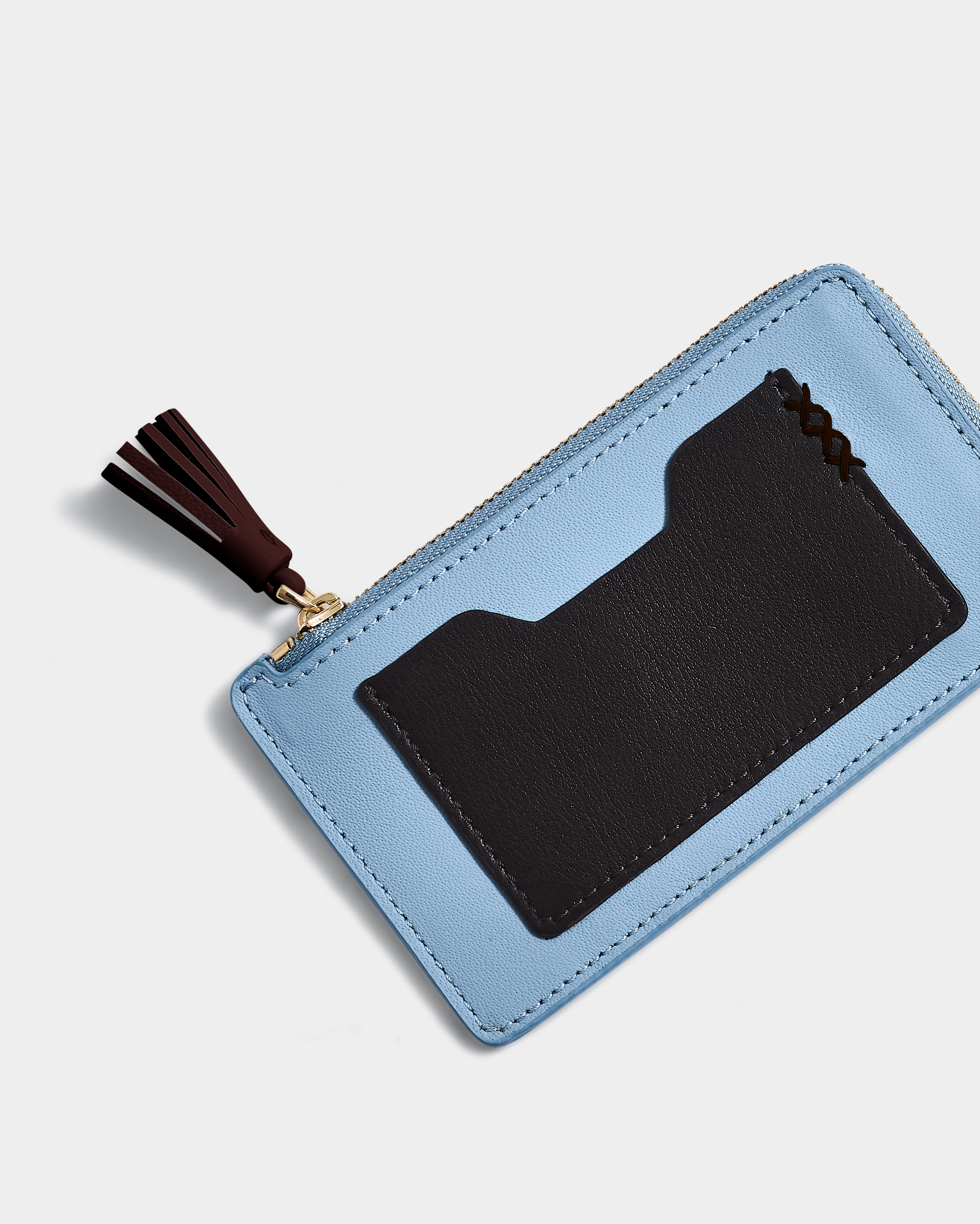 The Zip Card Case, Cornflower