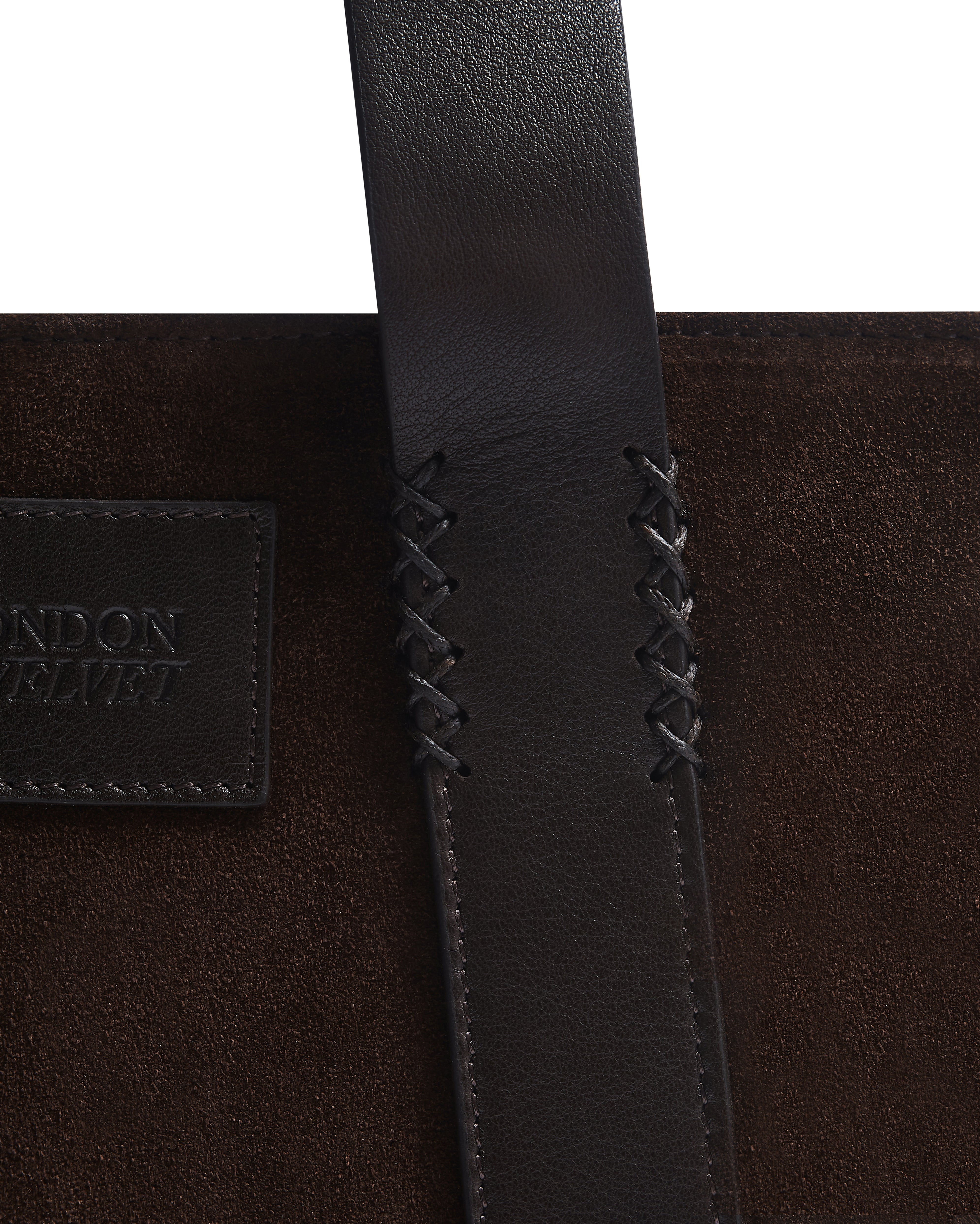 The Passenger Tote, Chocolate Suede