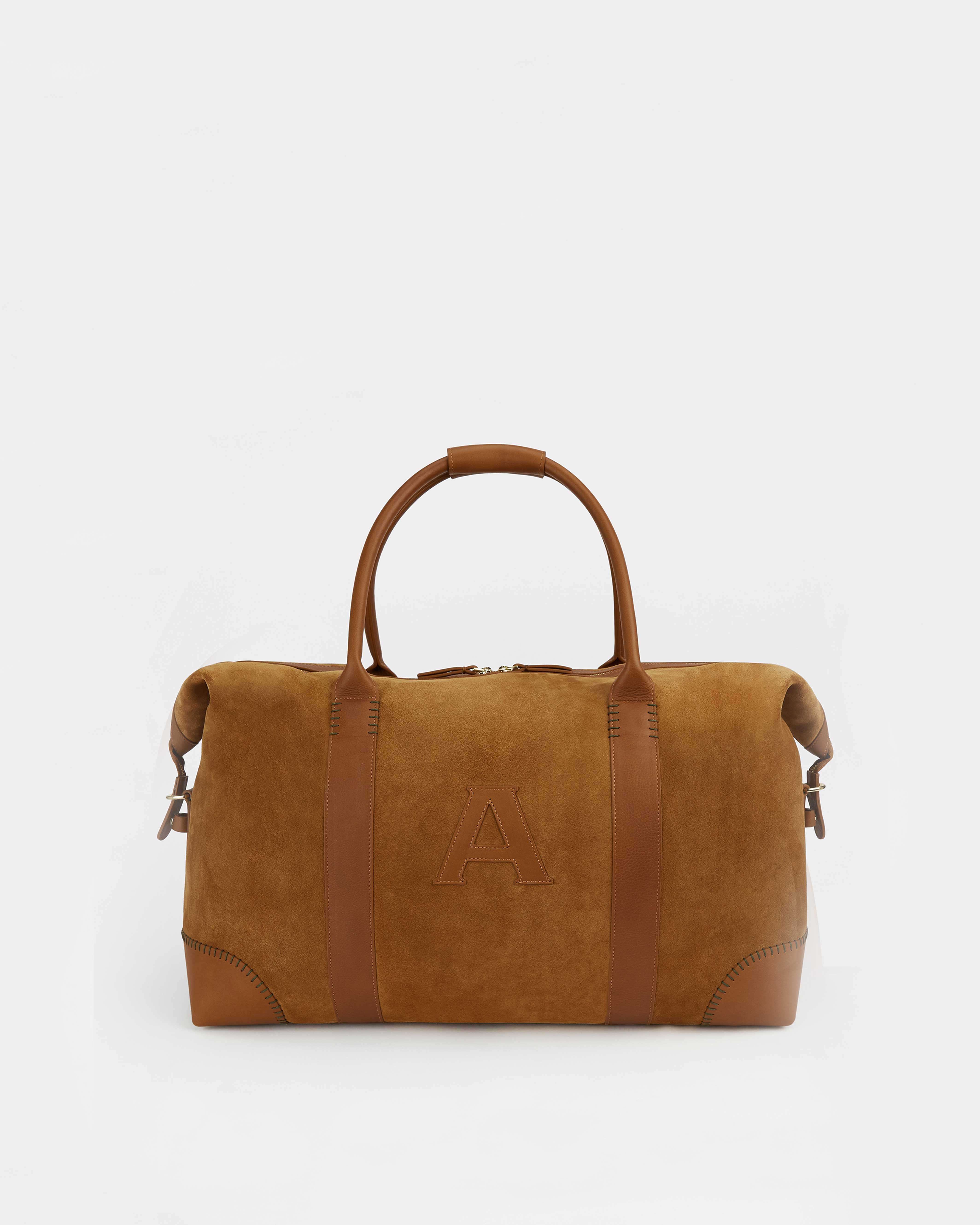The Suede Weekend Bag, Tan