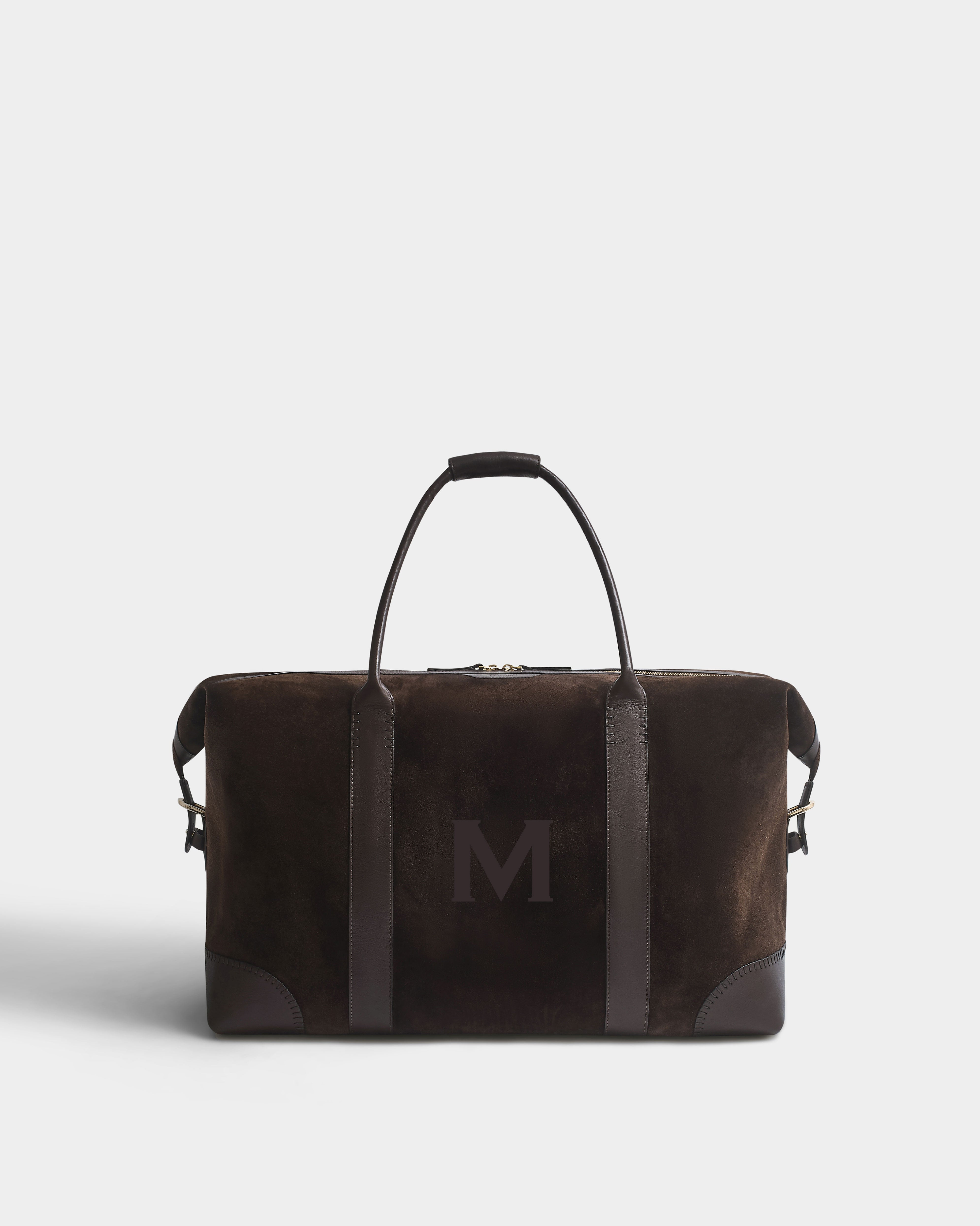 Made to Order - The Suede Weekend Bag, Chocolate