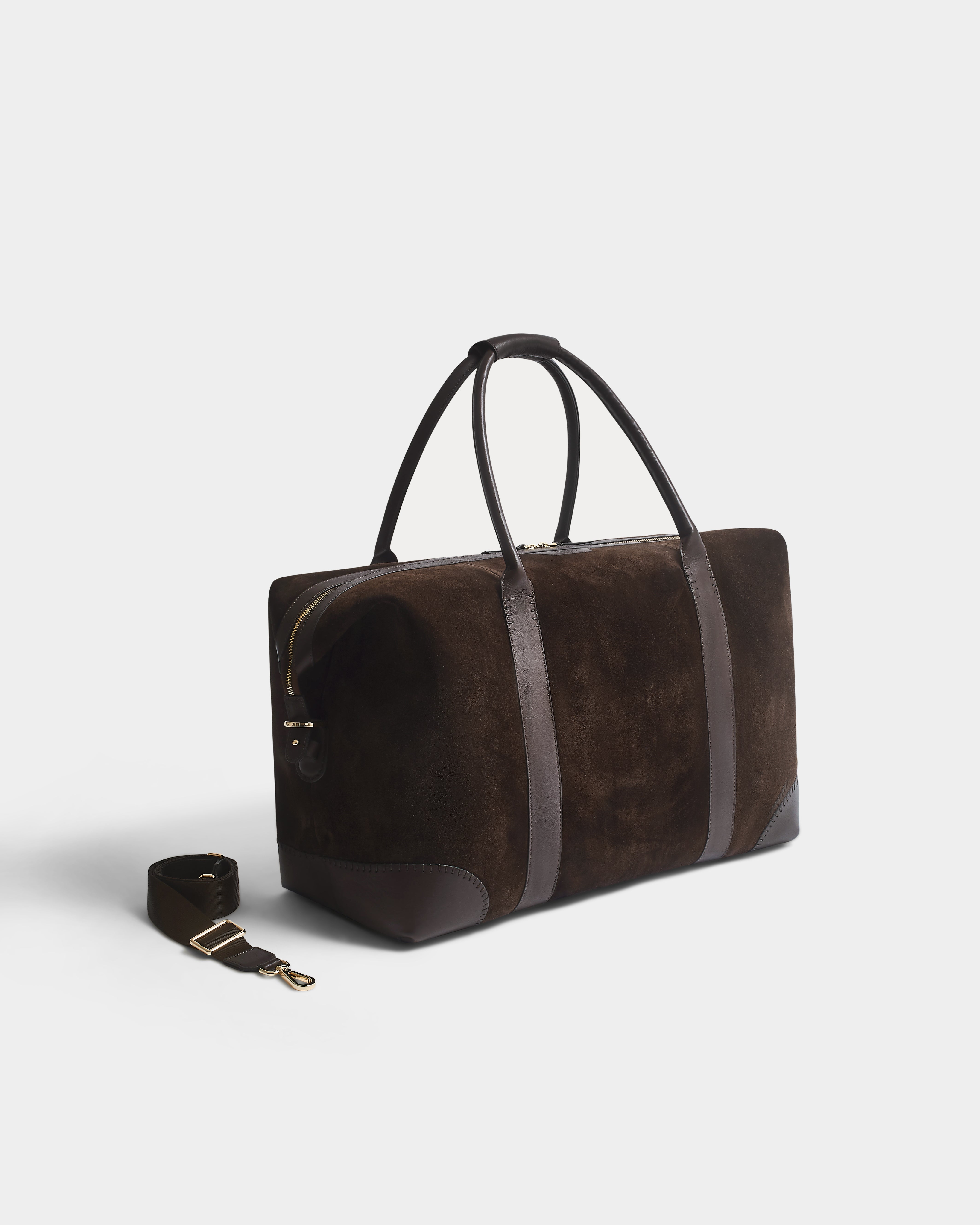 The Suede Weekend Bag, Chocolate