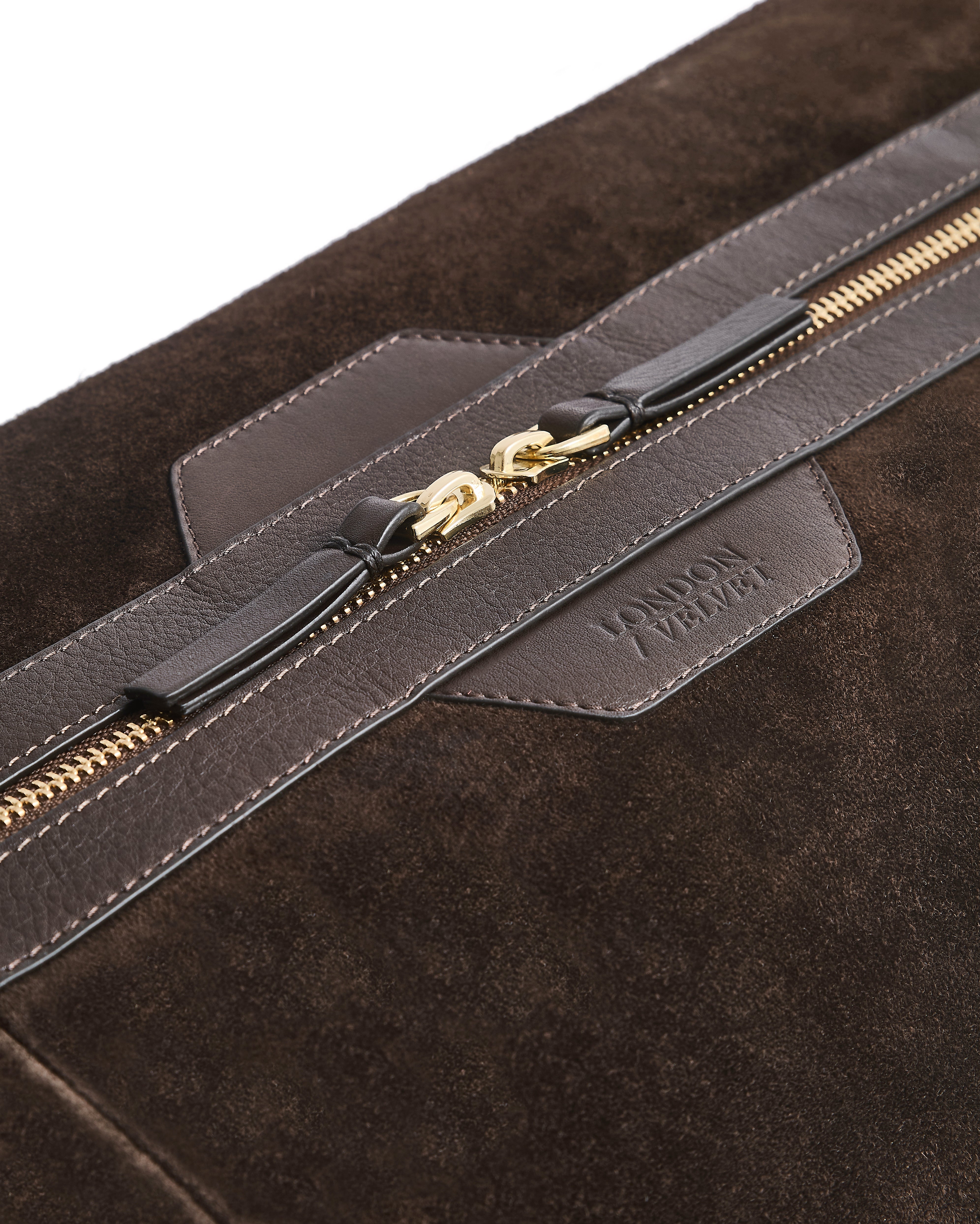 The Suede Weekend Bag, Chocolate