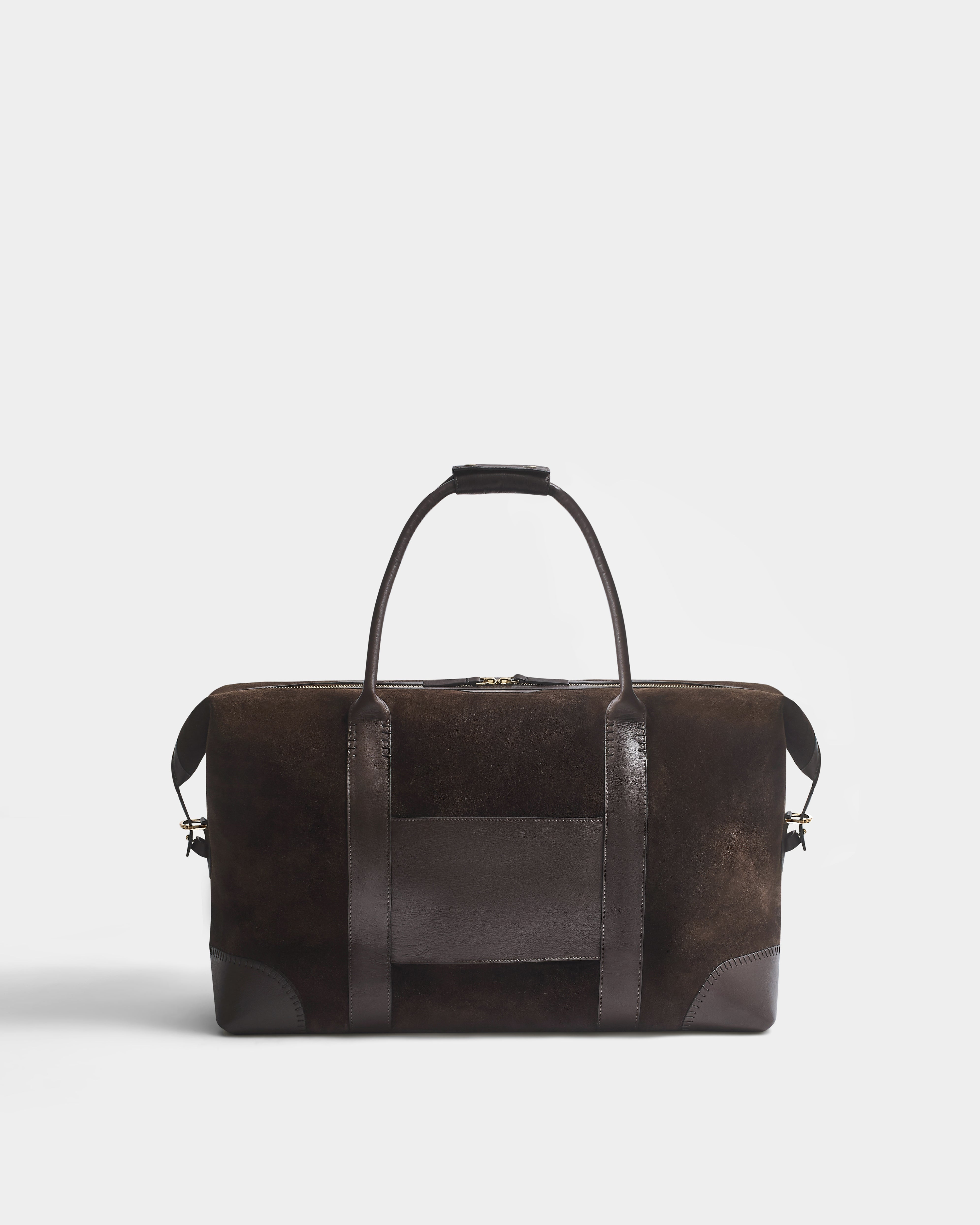 The Suede Weekend Bag, Chocolate