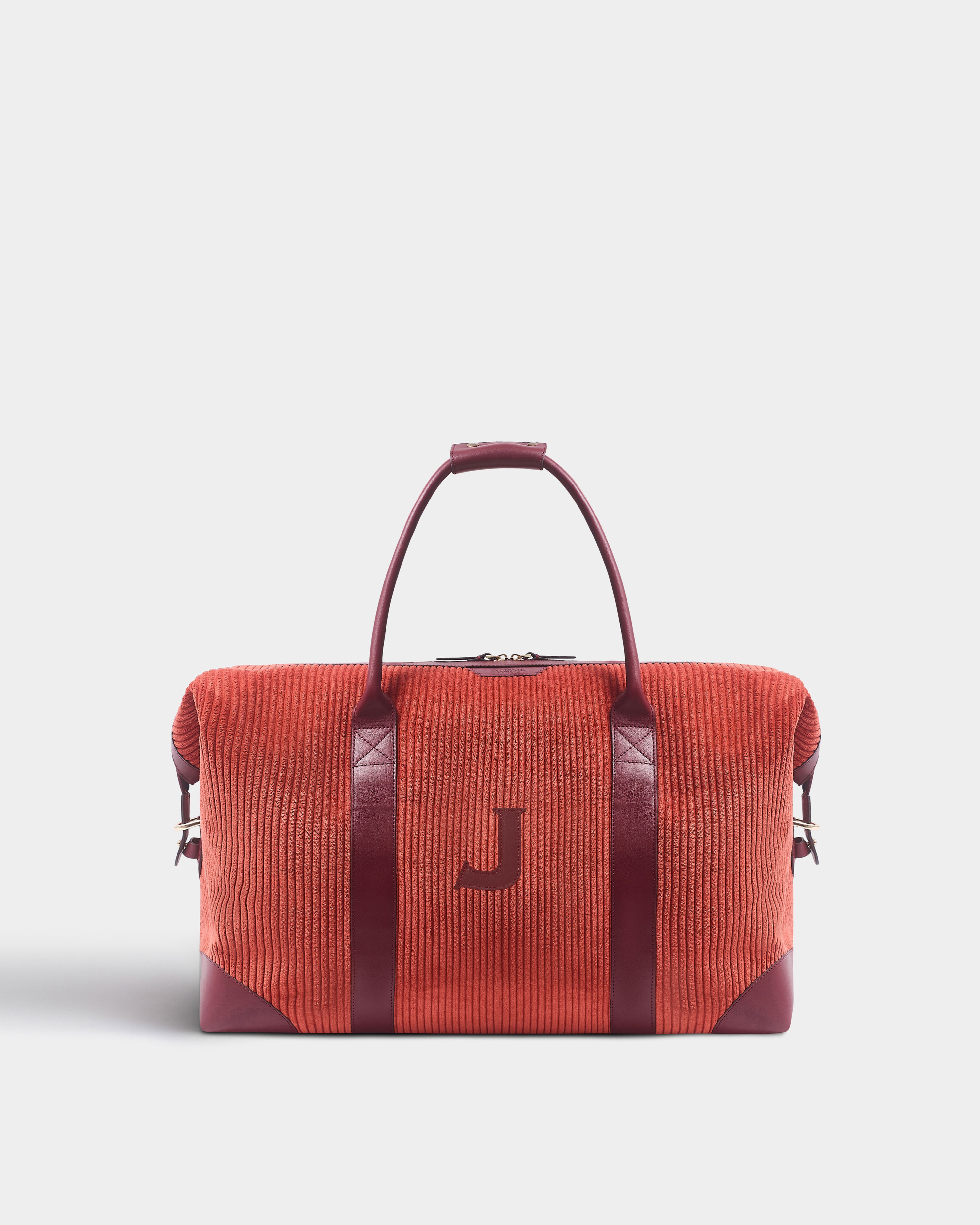 Made to Order - The Corduroy Weekend Bag, Pumpkin & Claret
