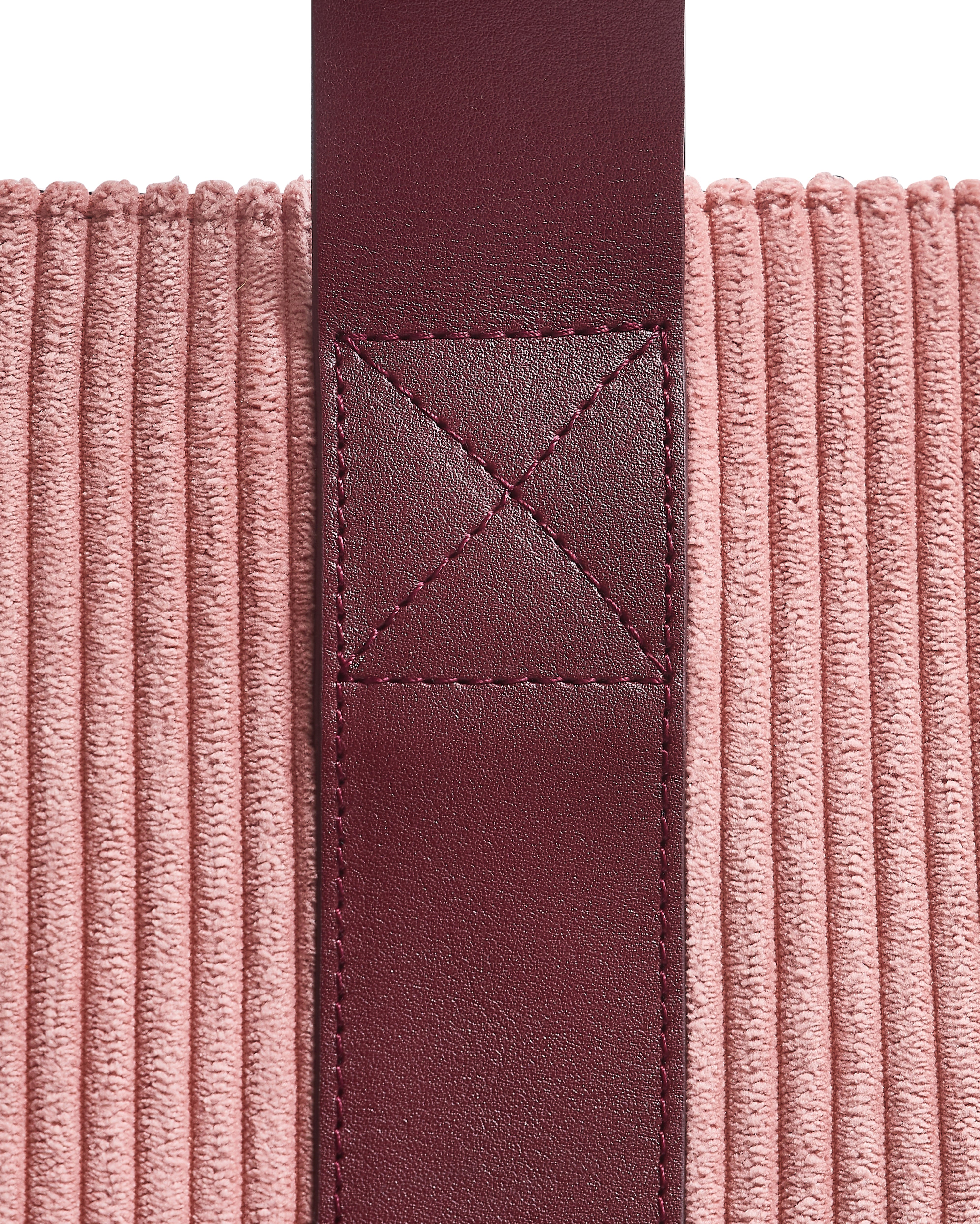 The Corduroy Shopper, Dusty Pink & Claret