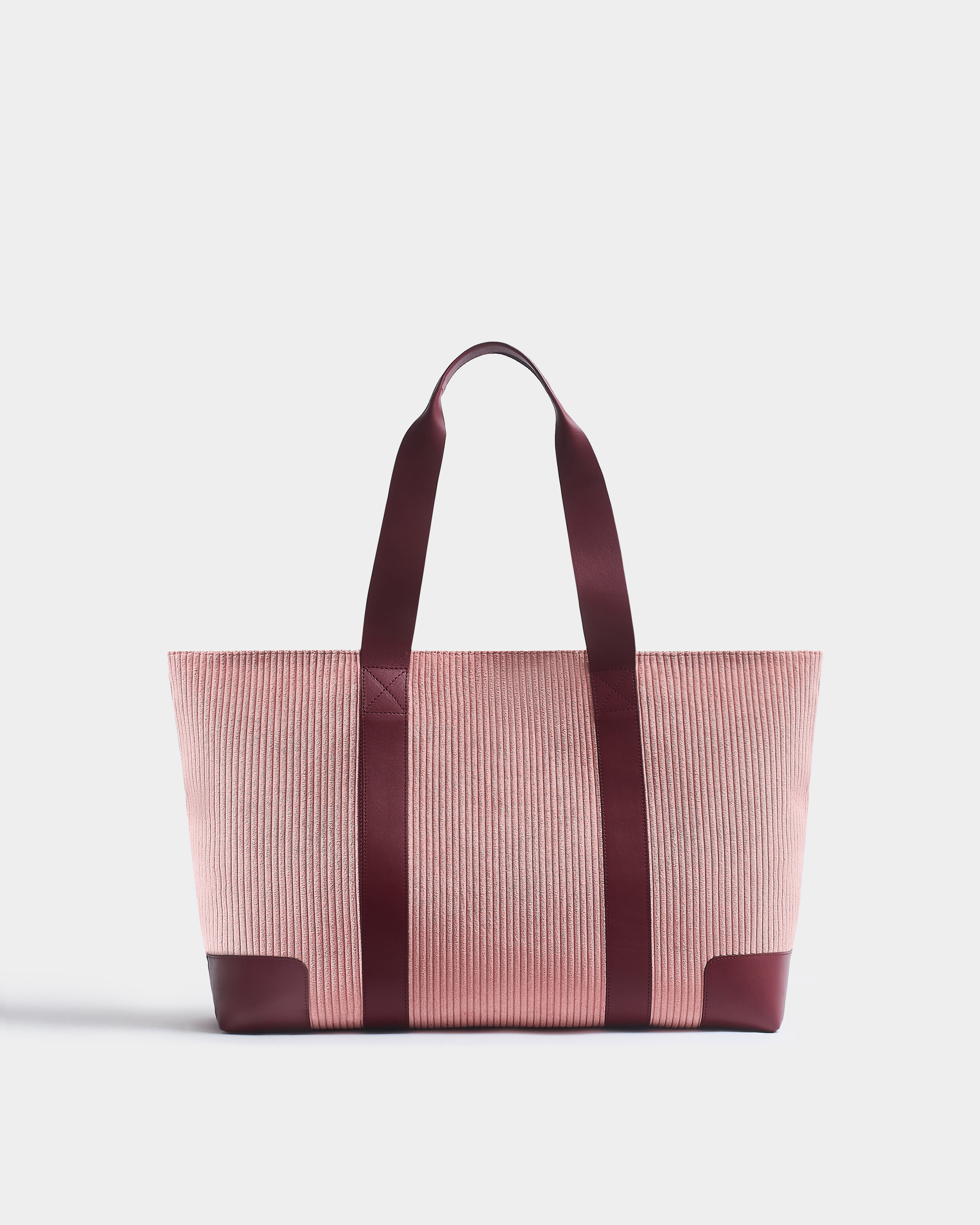 The Corduroy Shopper, Dusty Pink & Claret