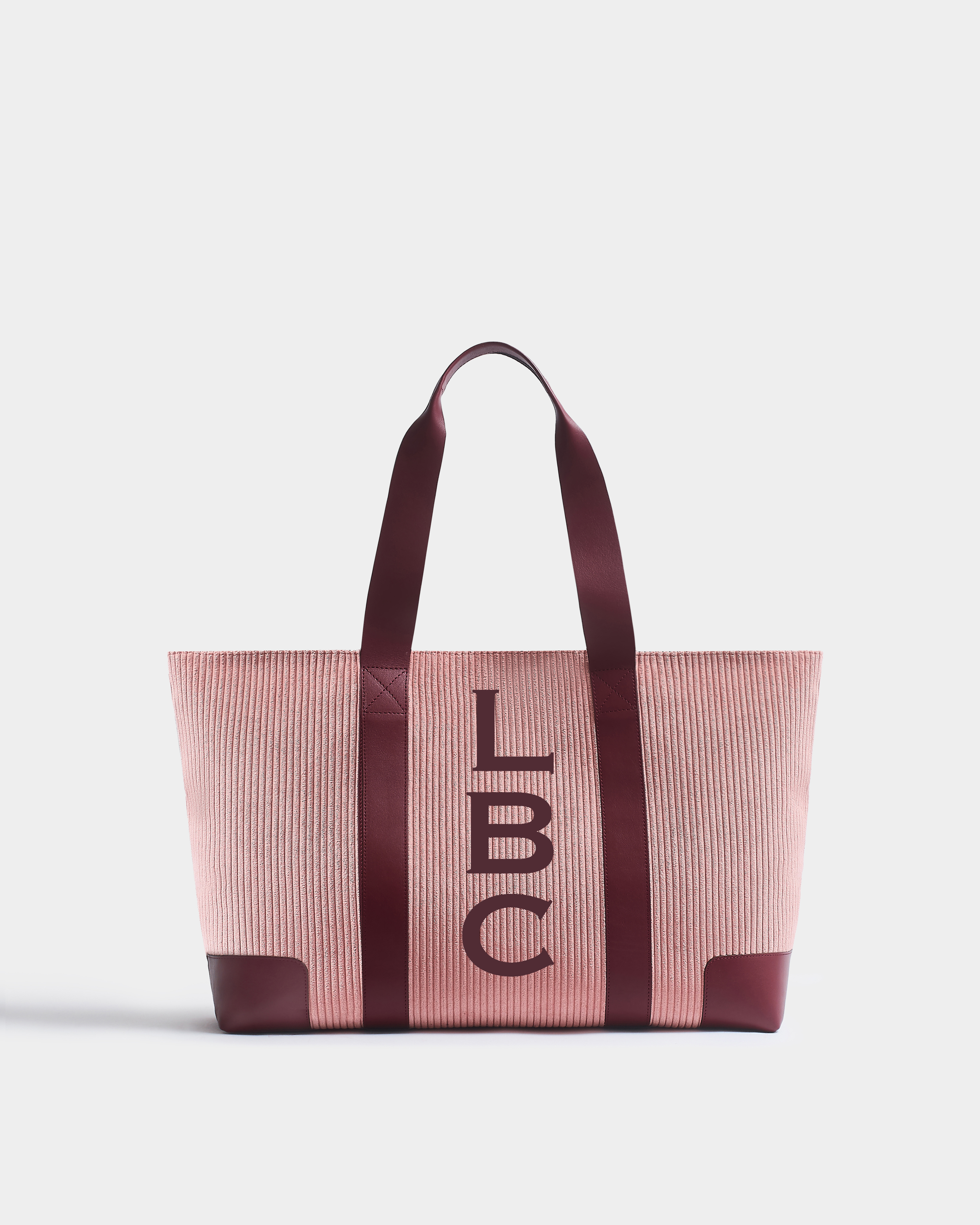 Made to Order - The Corduroy Shopper, Dusty Pink & Claret
