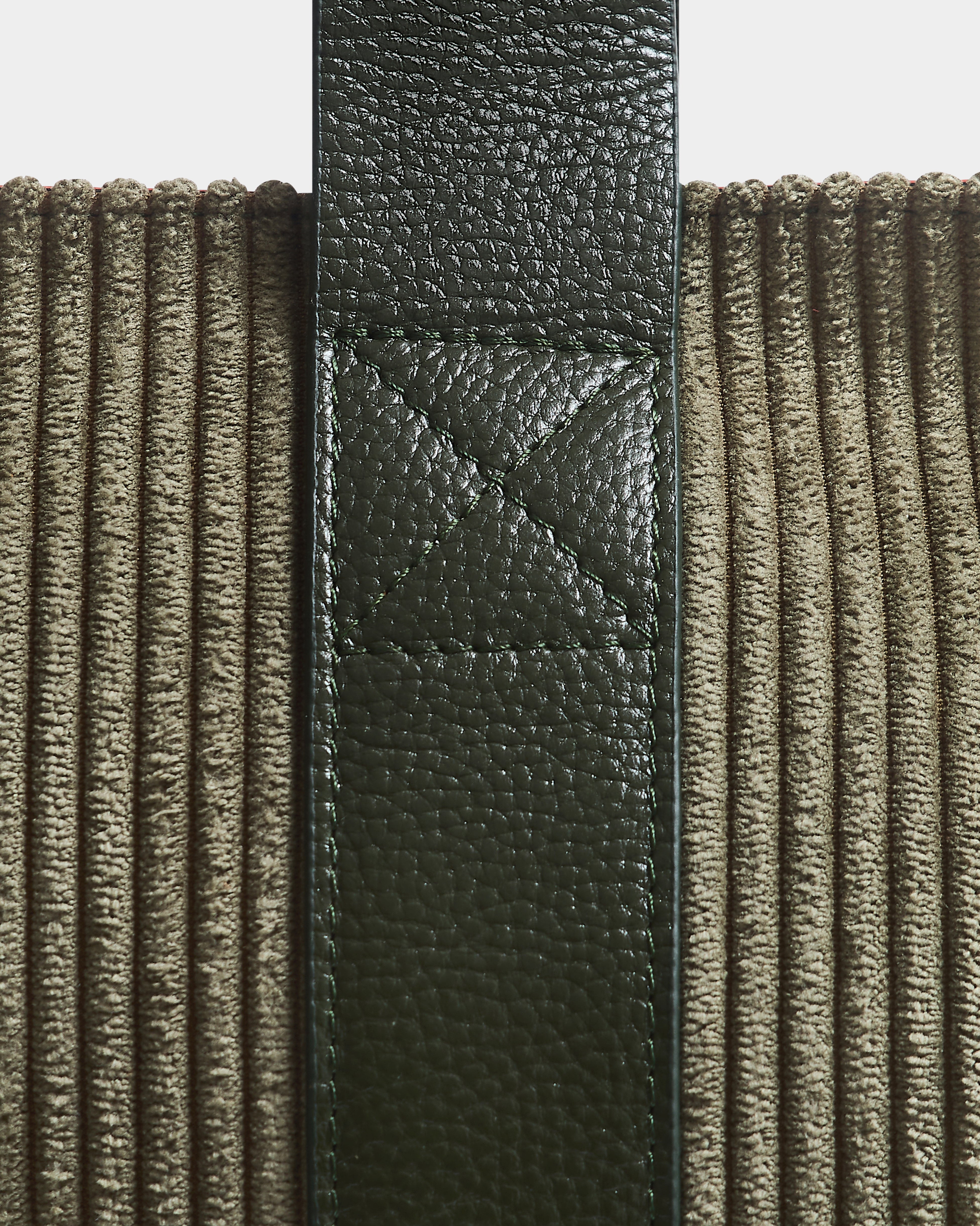 The Oversized Corduroy Tote Bag, Khaki & Autumn