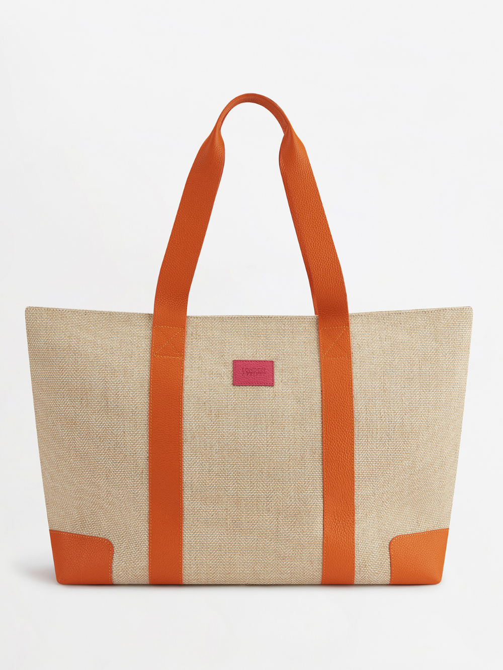 The Luxe Beach Bag, Citrus Orange