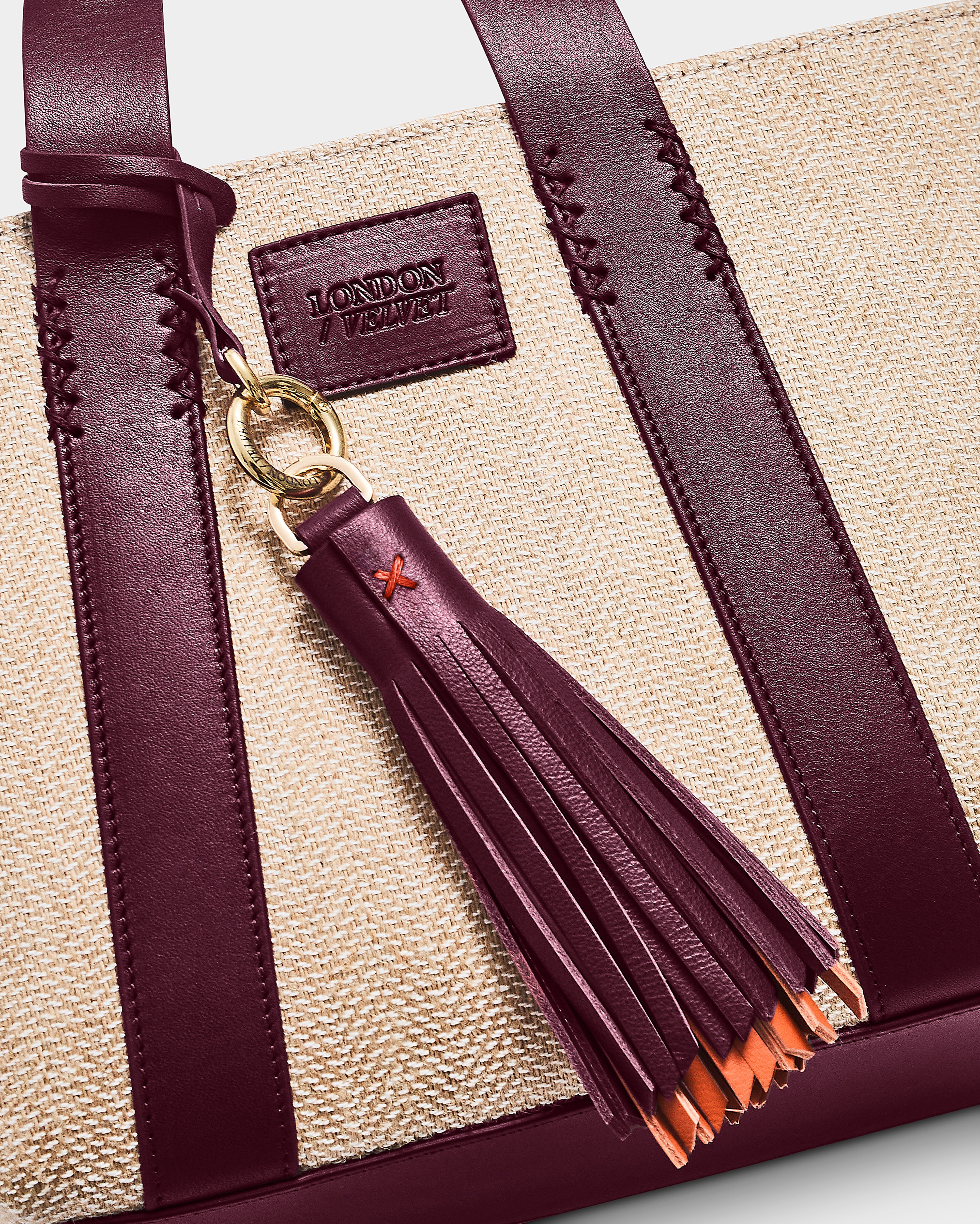 The Two Tier Tassle, Burgundy