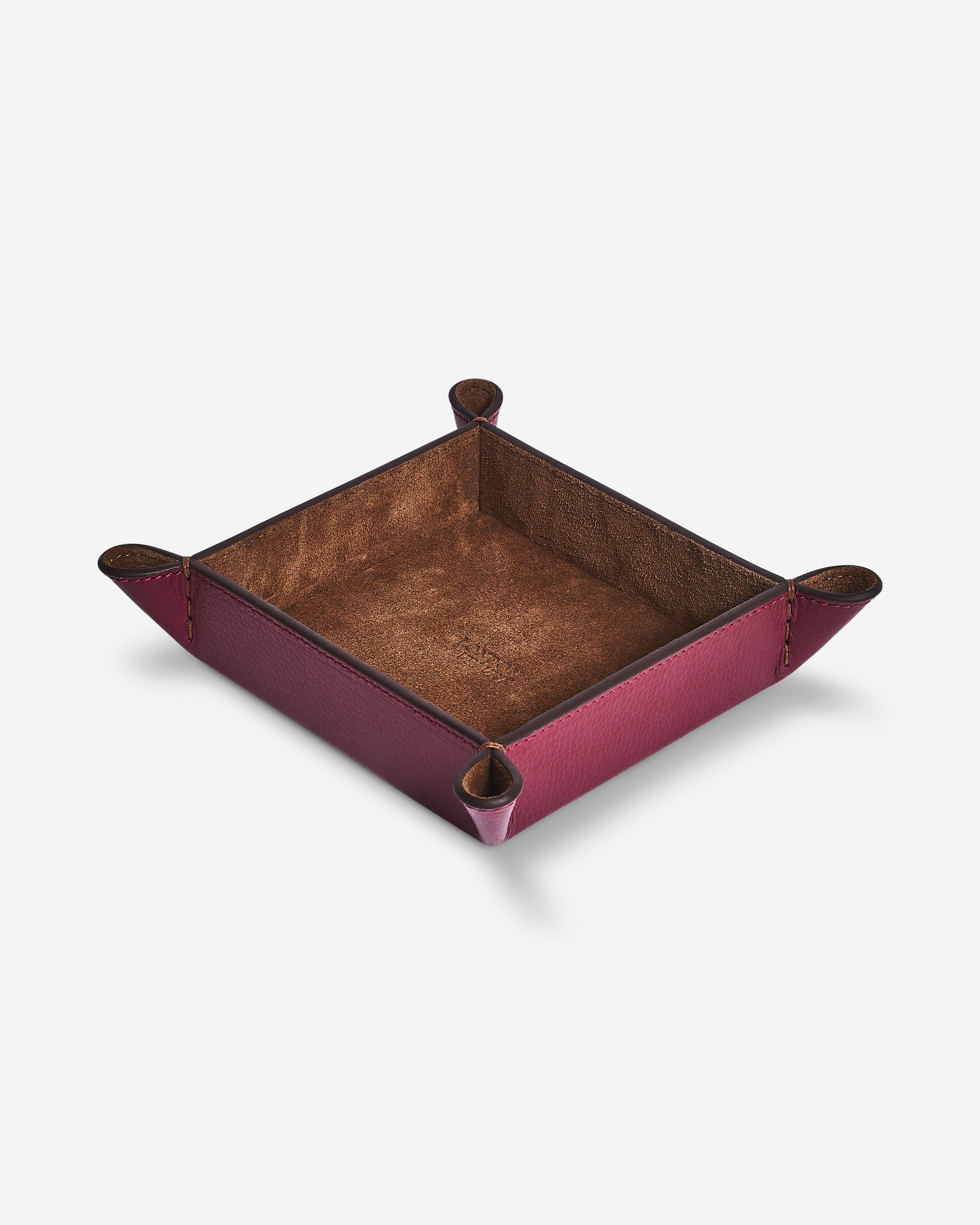 The Small Tidy Tray, Burgundy & Chocolate