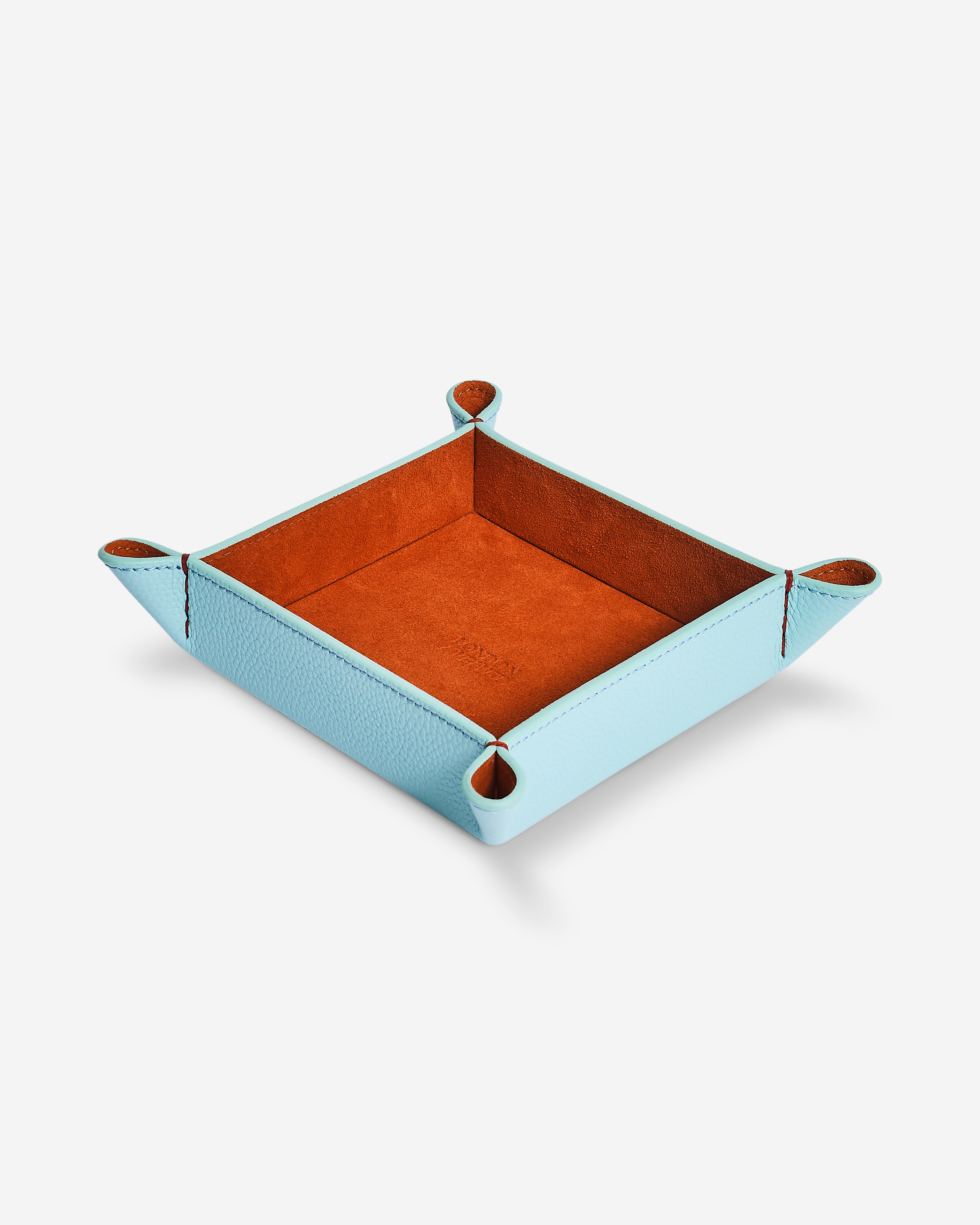 The Small Tidy Tray, Light Blue & Orange