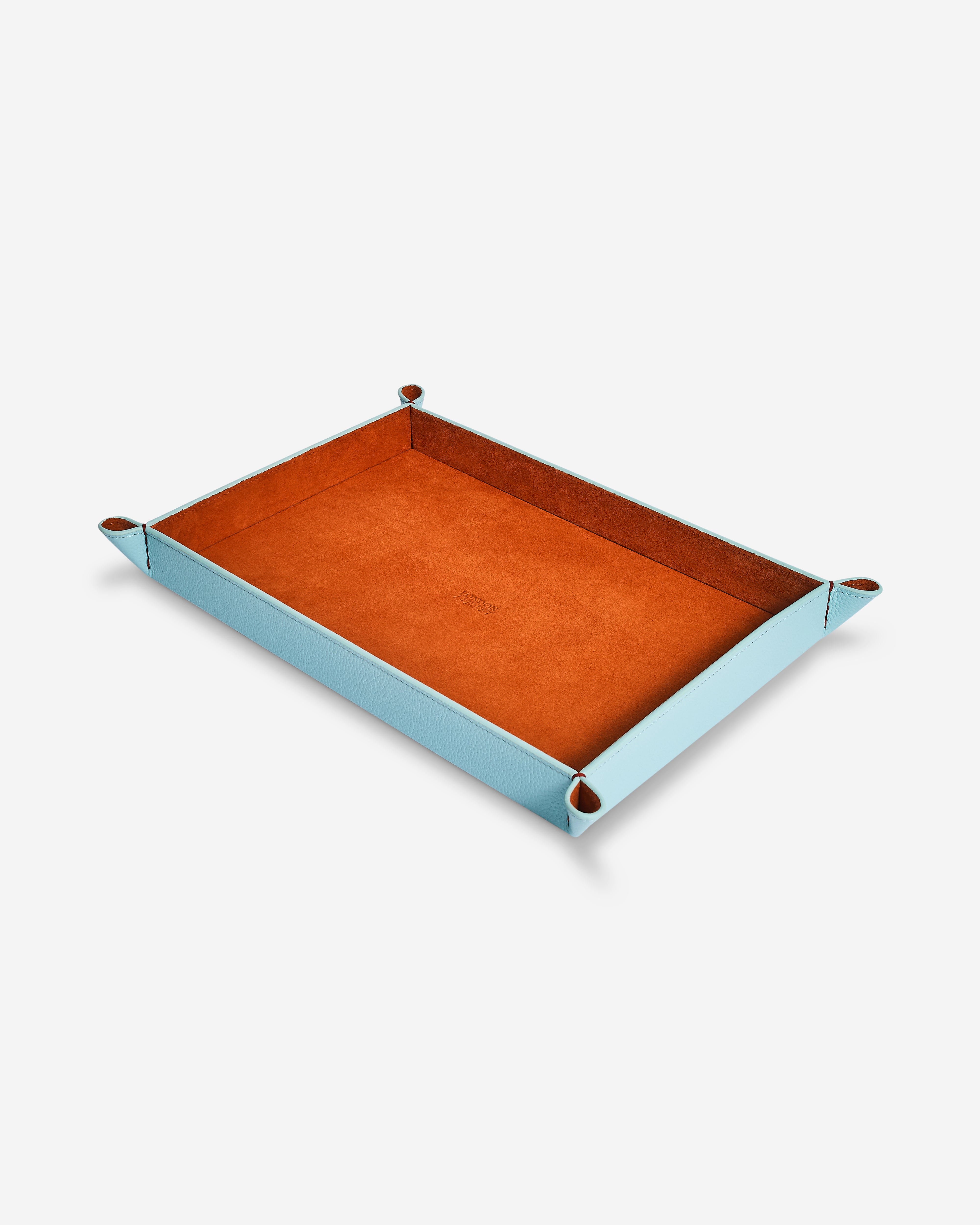 The Large Tidy Tray, Light Blue & Orange
