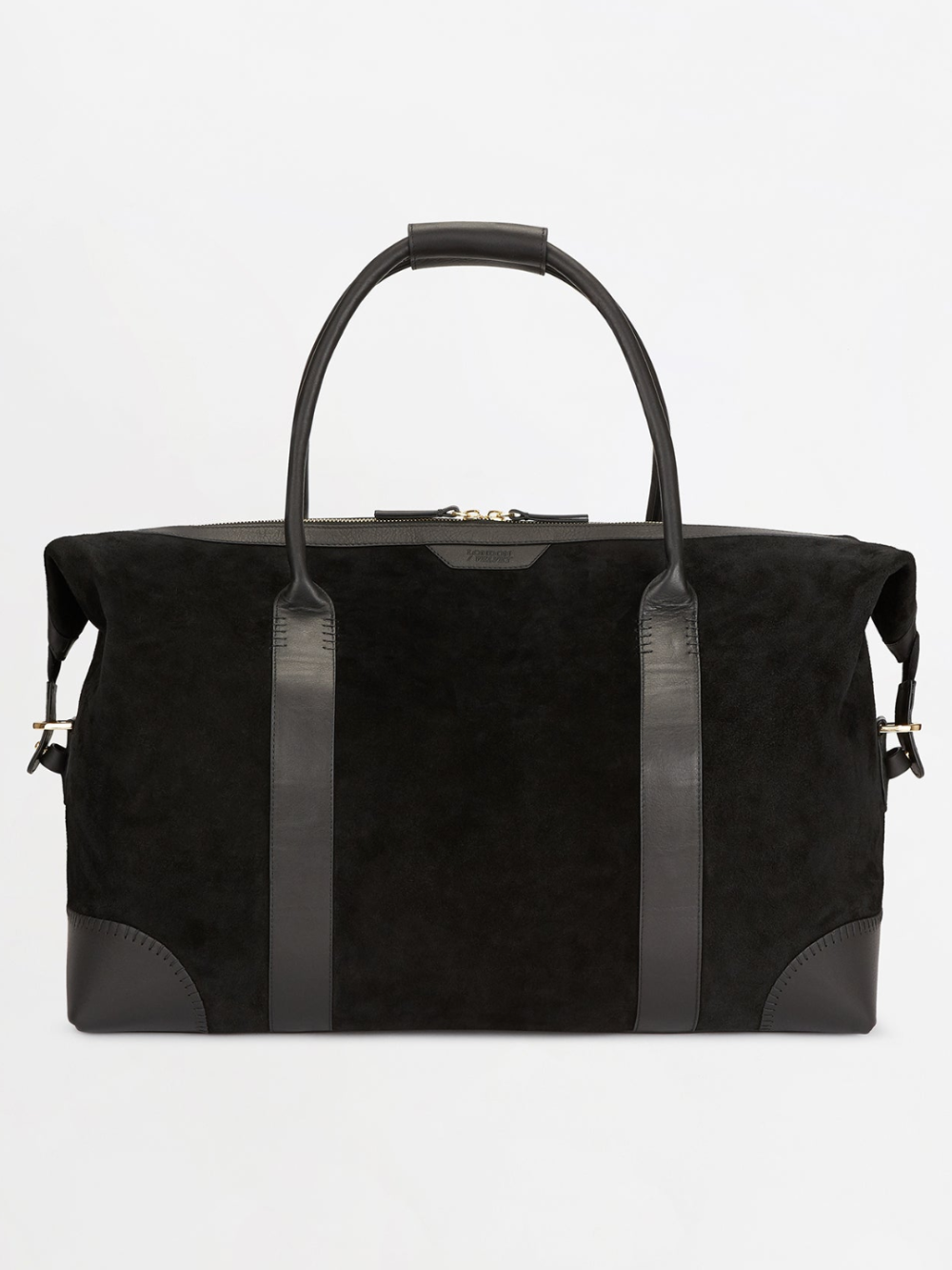 The Suede Weekender: Black