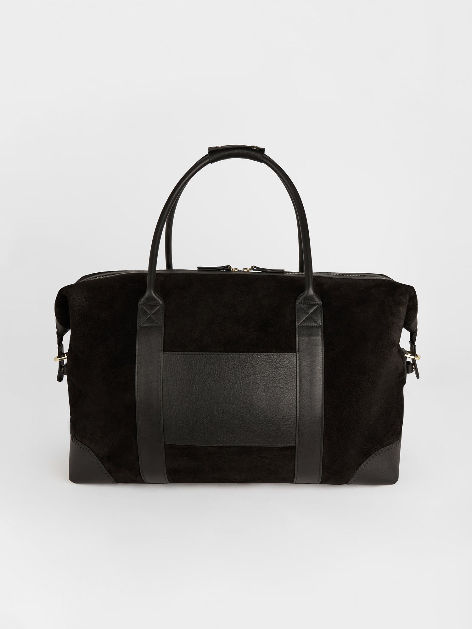 The Suede Weekender: Black