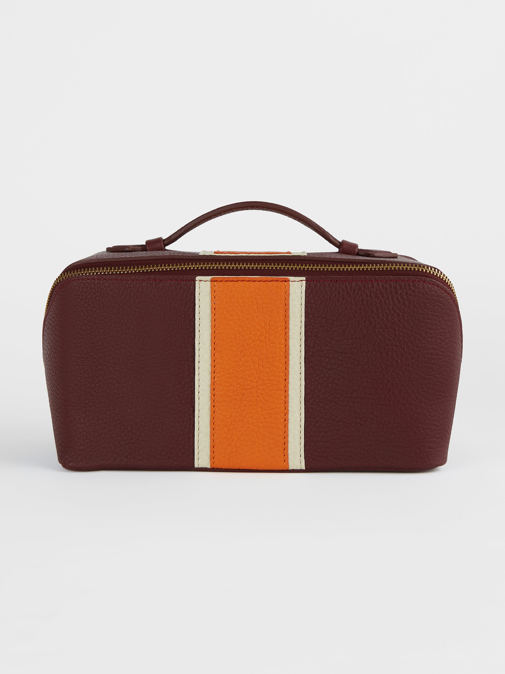 The Washbag, Burgundy & Orange