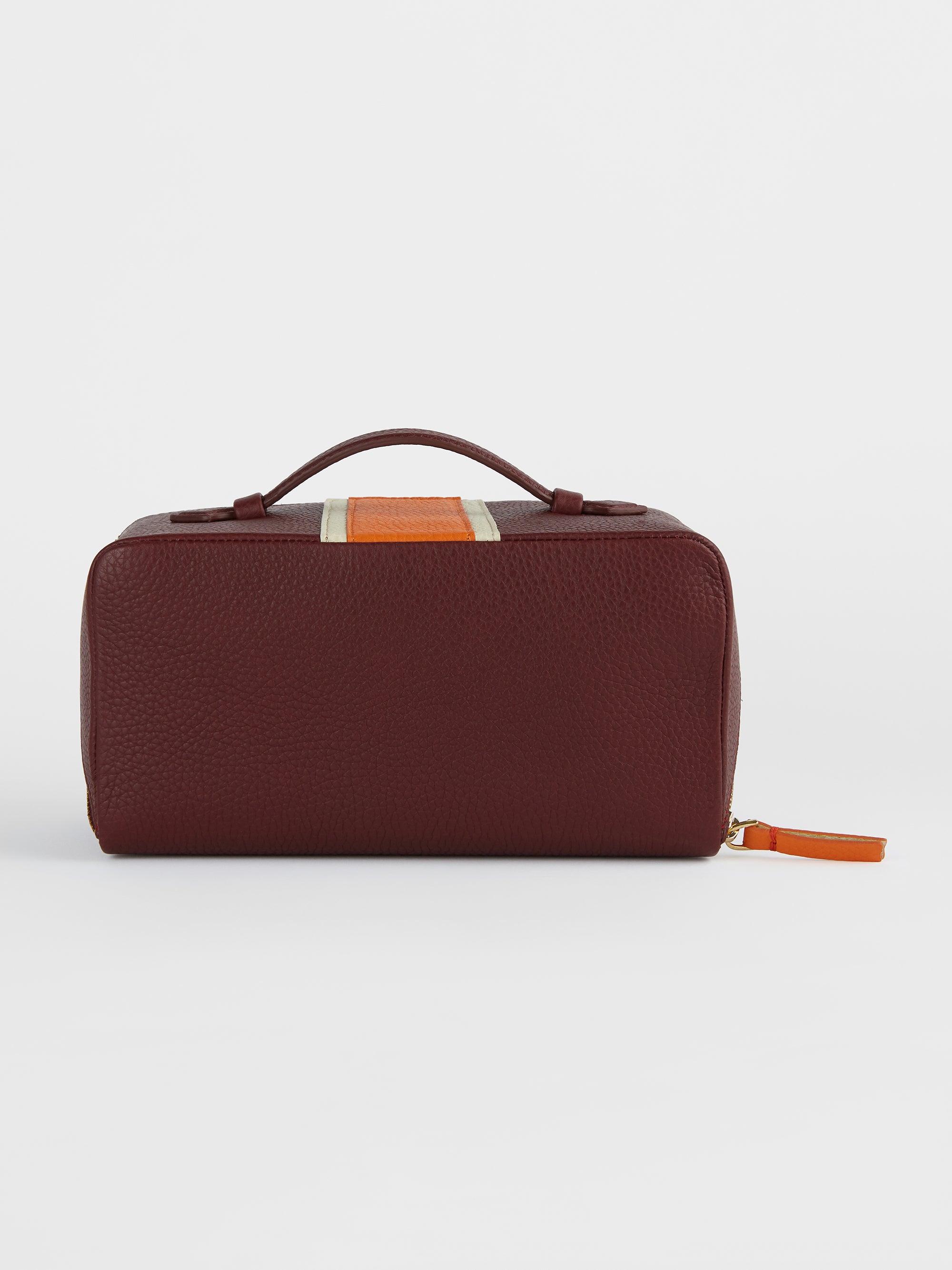 The Washbag, Burgundy & Orange