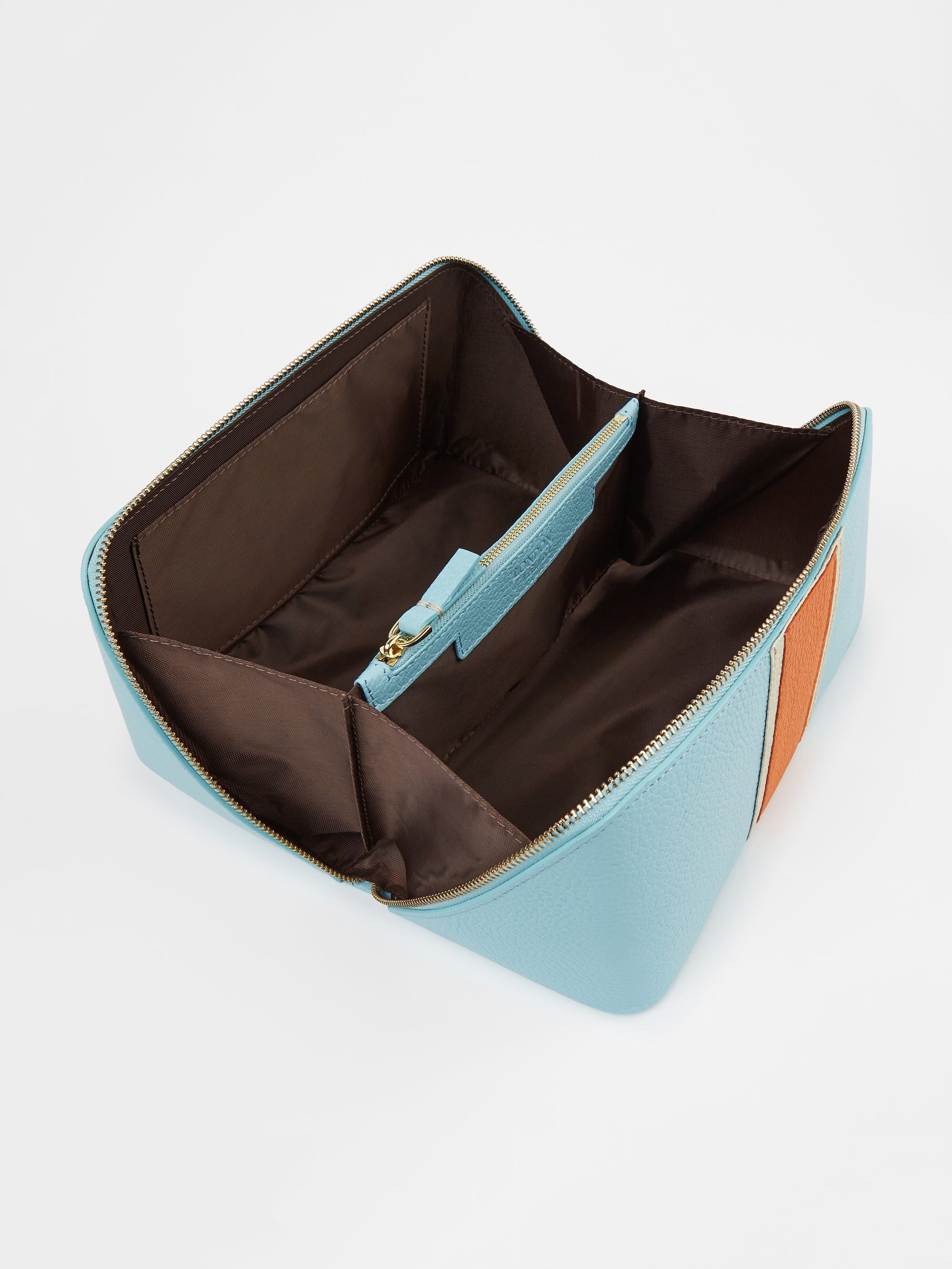 The Washbag, Baby Blue & Orange