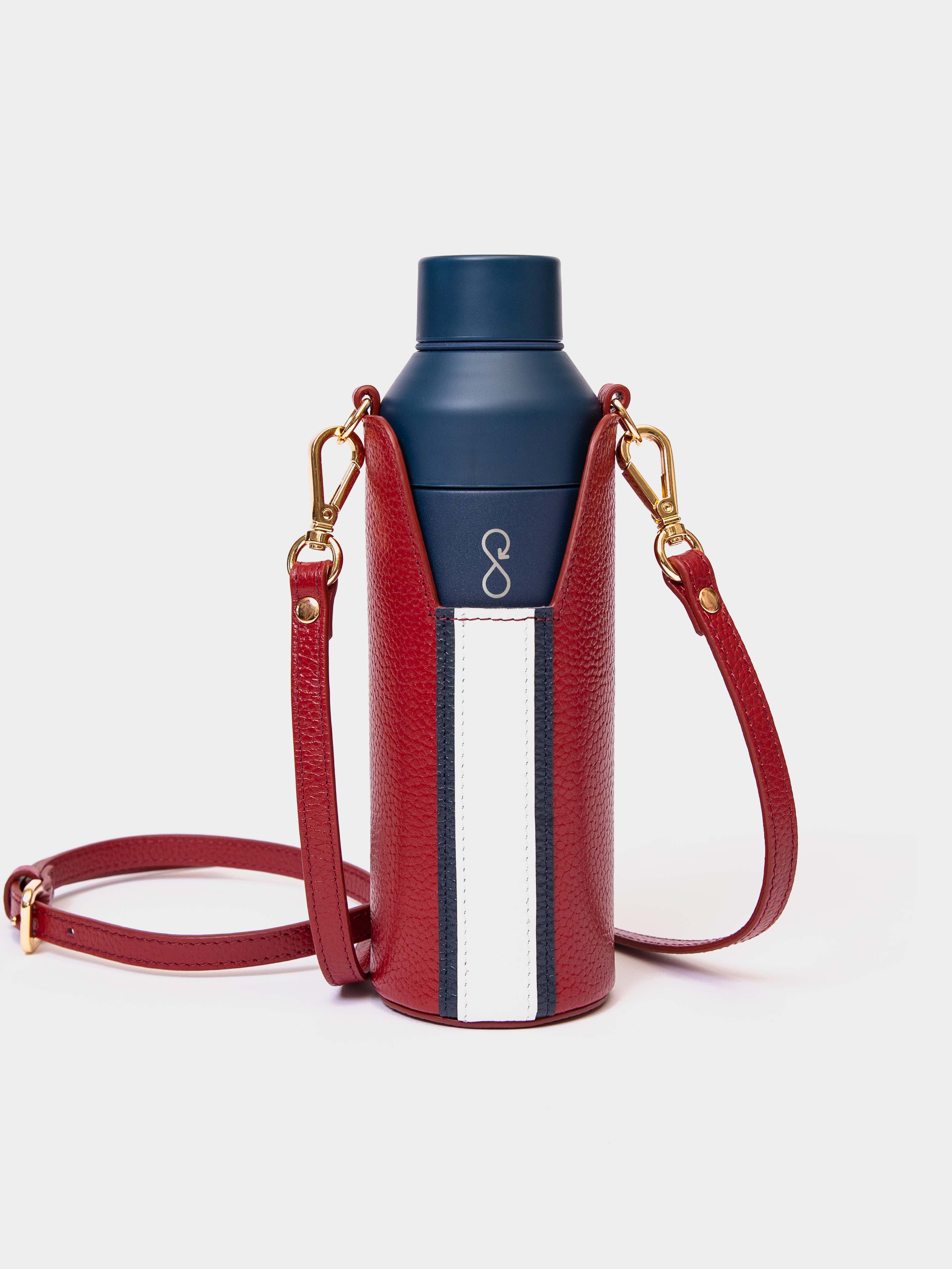 The Bottle Bag, Burgundy & Navy