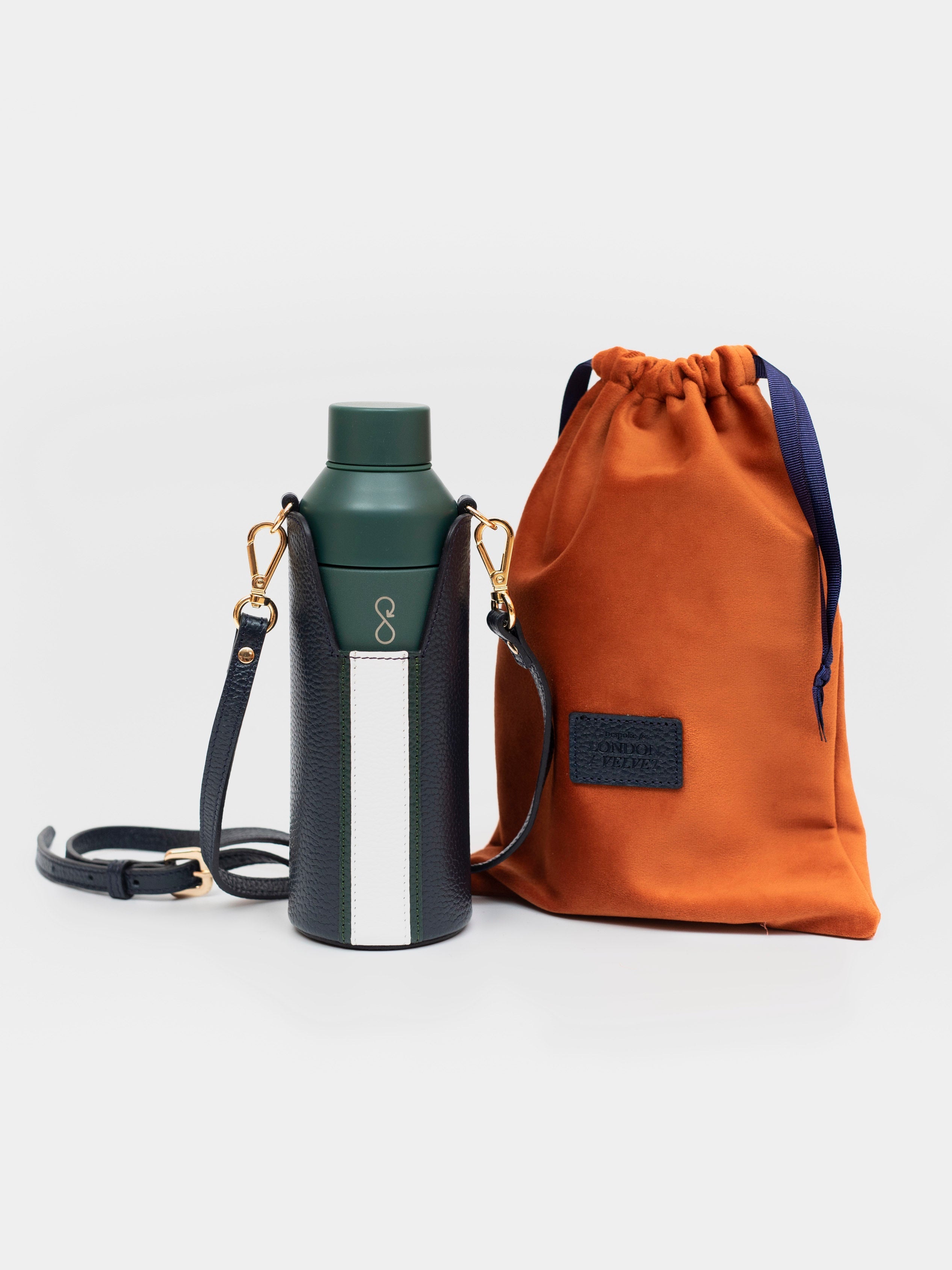 The Bottle Bag, Aqua & Orange