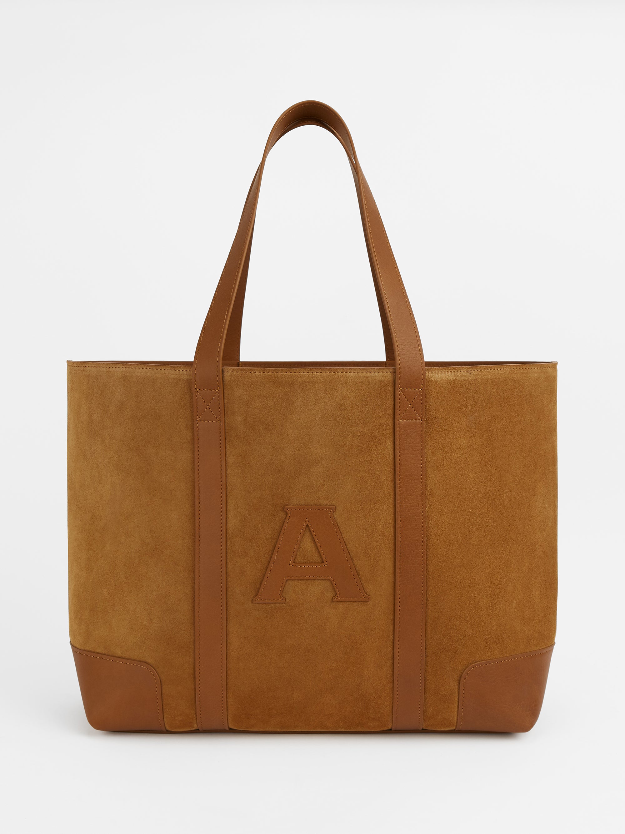 The Suede Tote Bag, Tan