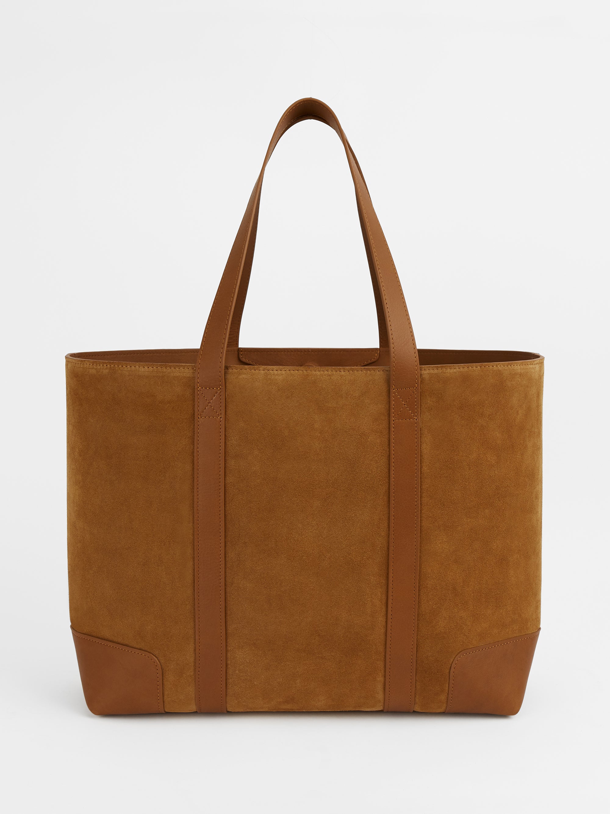 The Suede Tote Bag, Tan