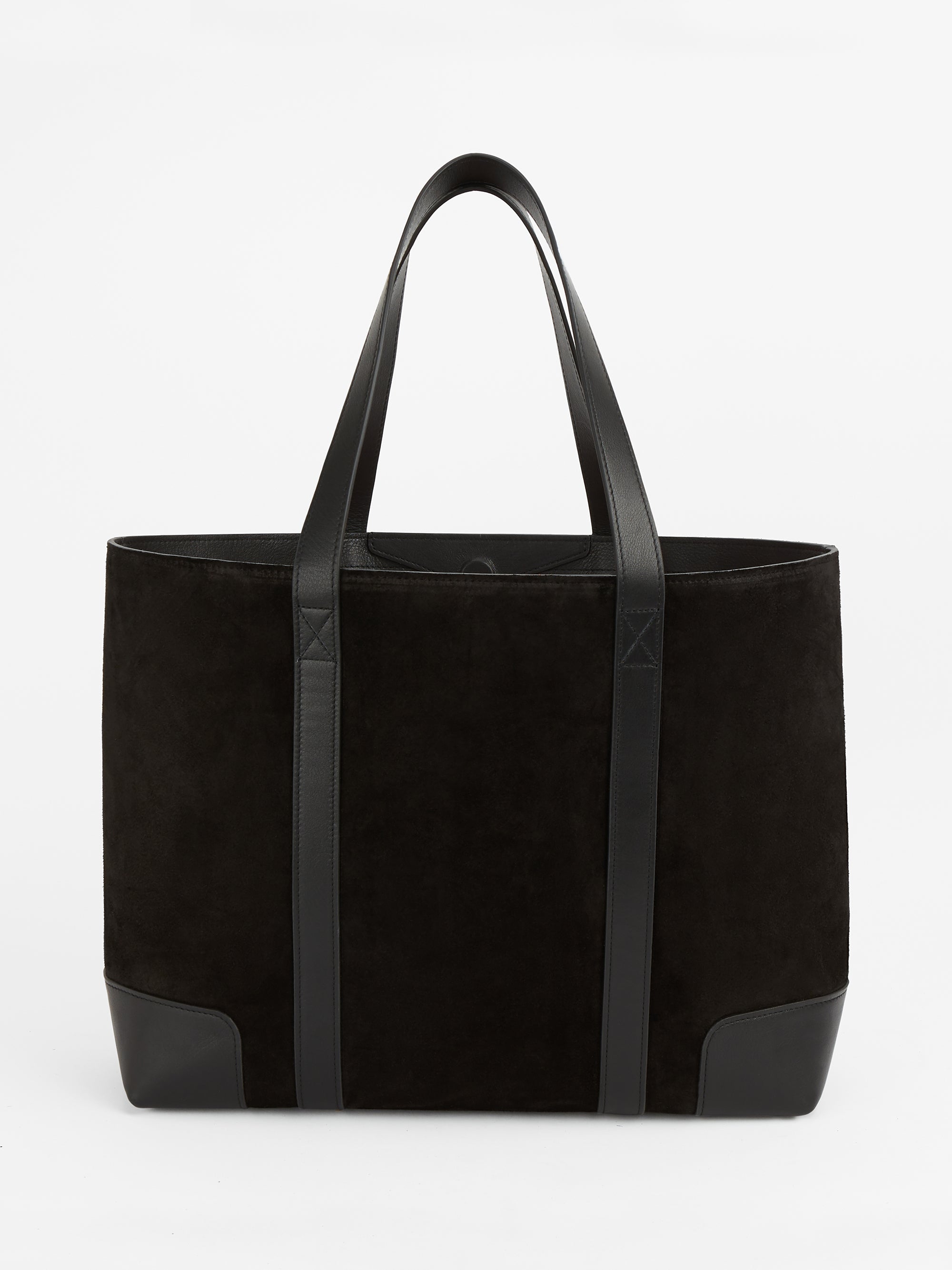 Letter 'M' - The Suede Tote Bag, Black