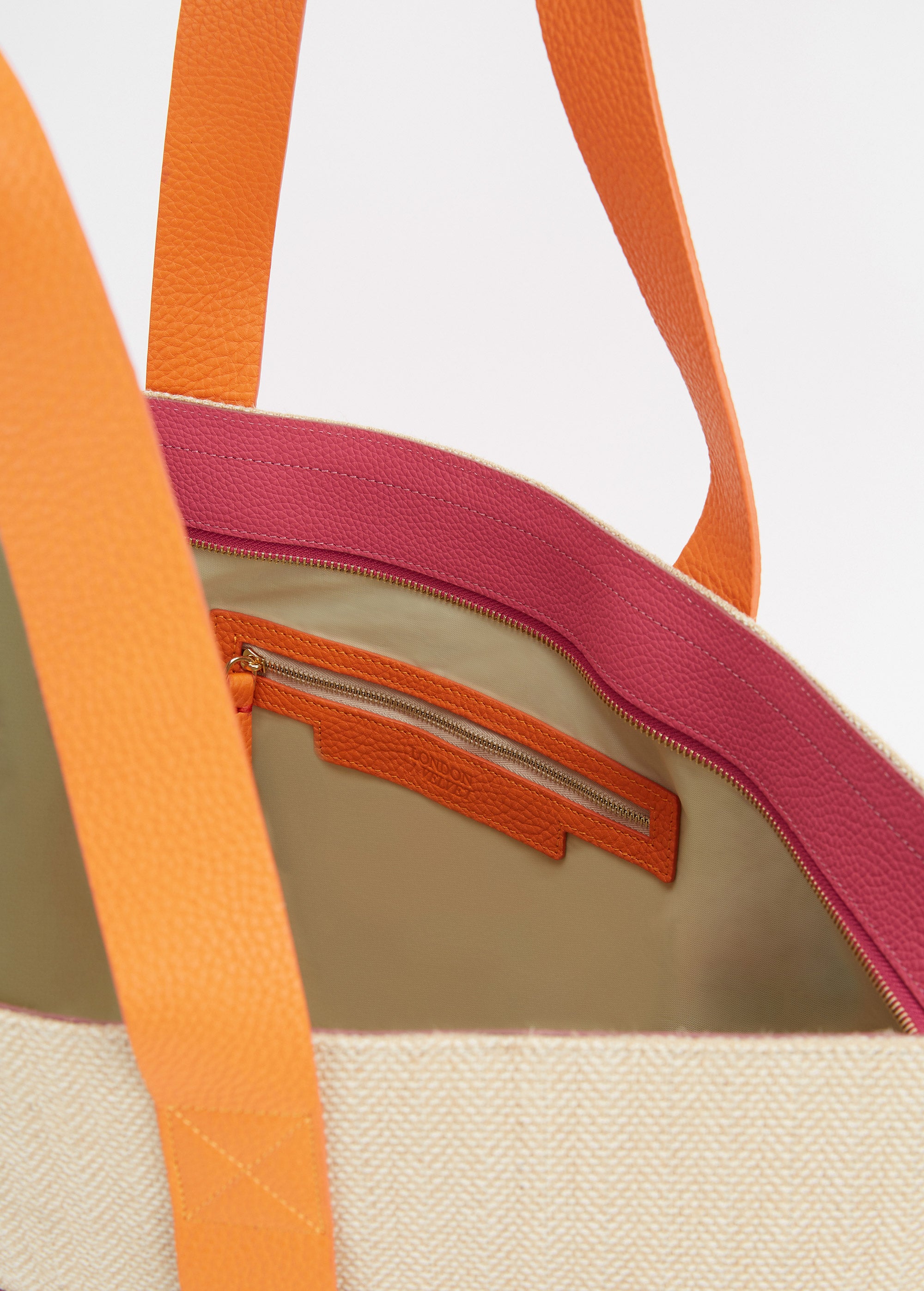 The Luxe Beach Bag, Citrus Orange