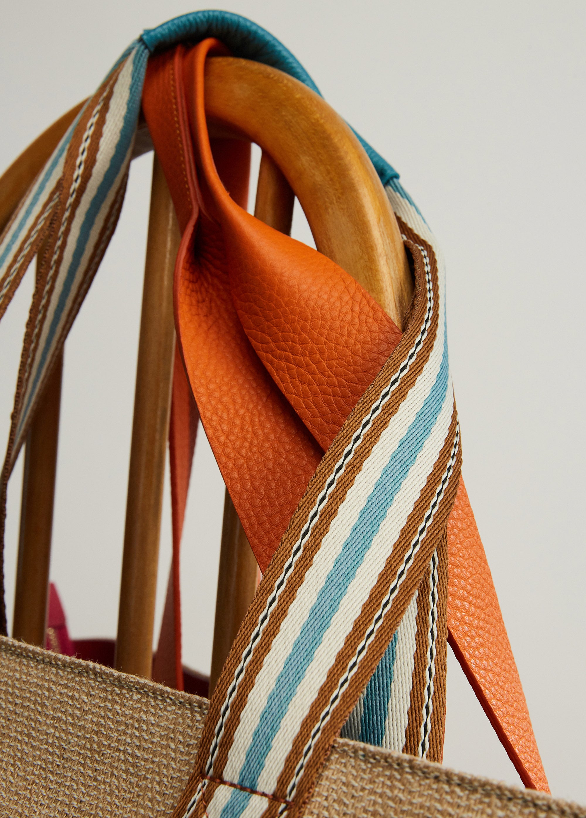 The Luxe Beach Bag, Citrus Orange